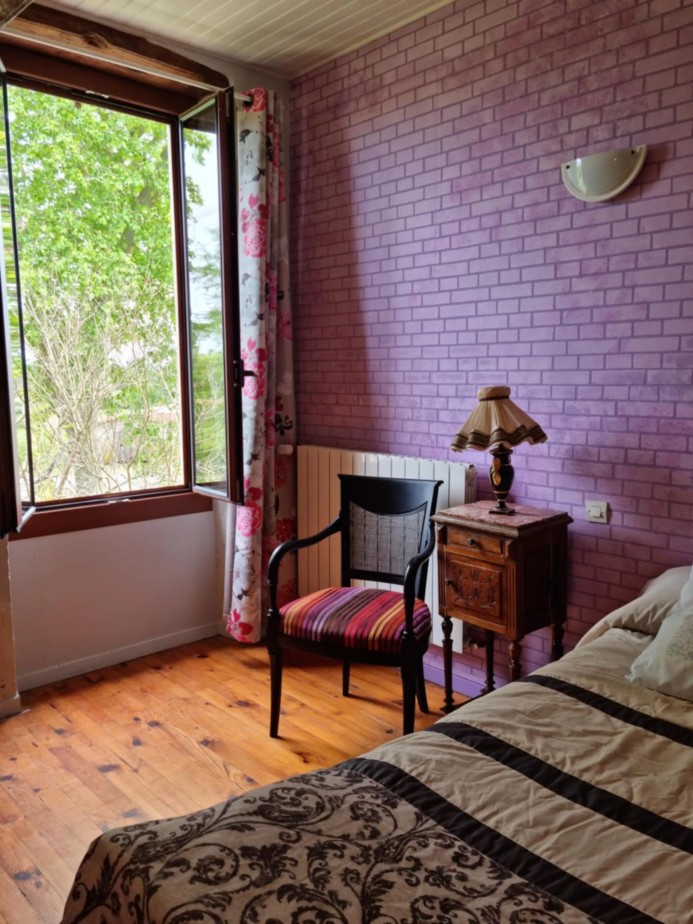 Bed in Chambre d'hôte Daugé