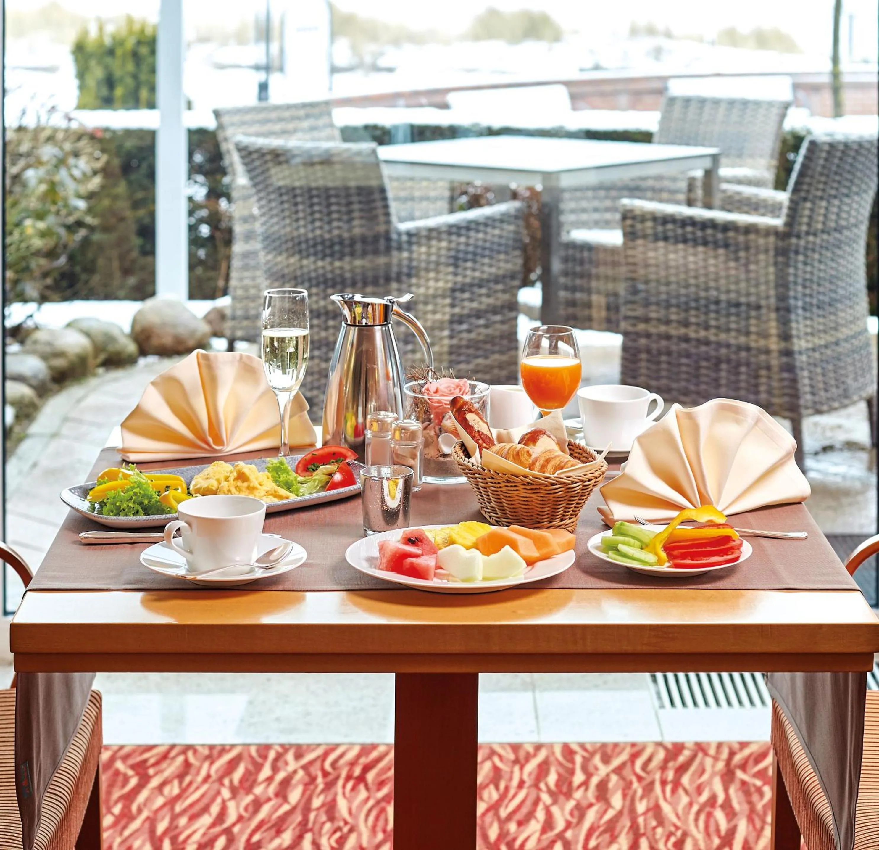 Continental breakfast in Hotel Strandidyll
