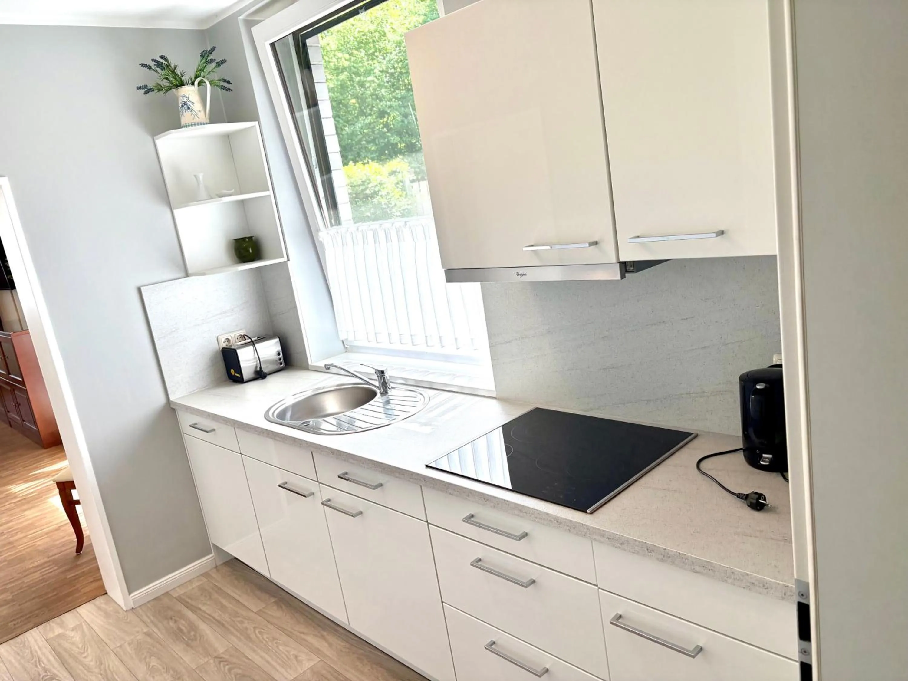 Kitchen or kitchenette in Ringhotel Fährhaus