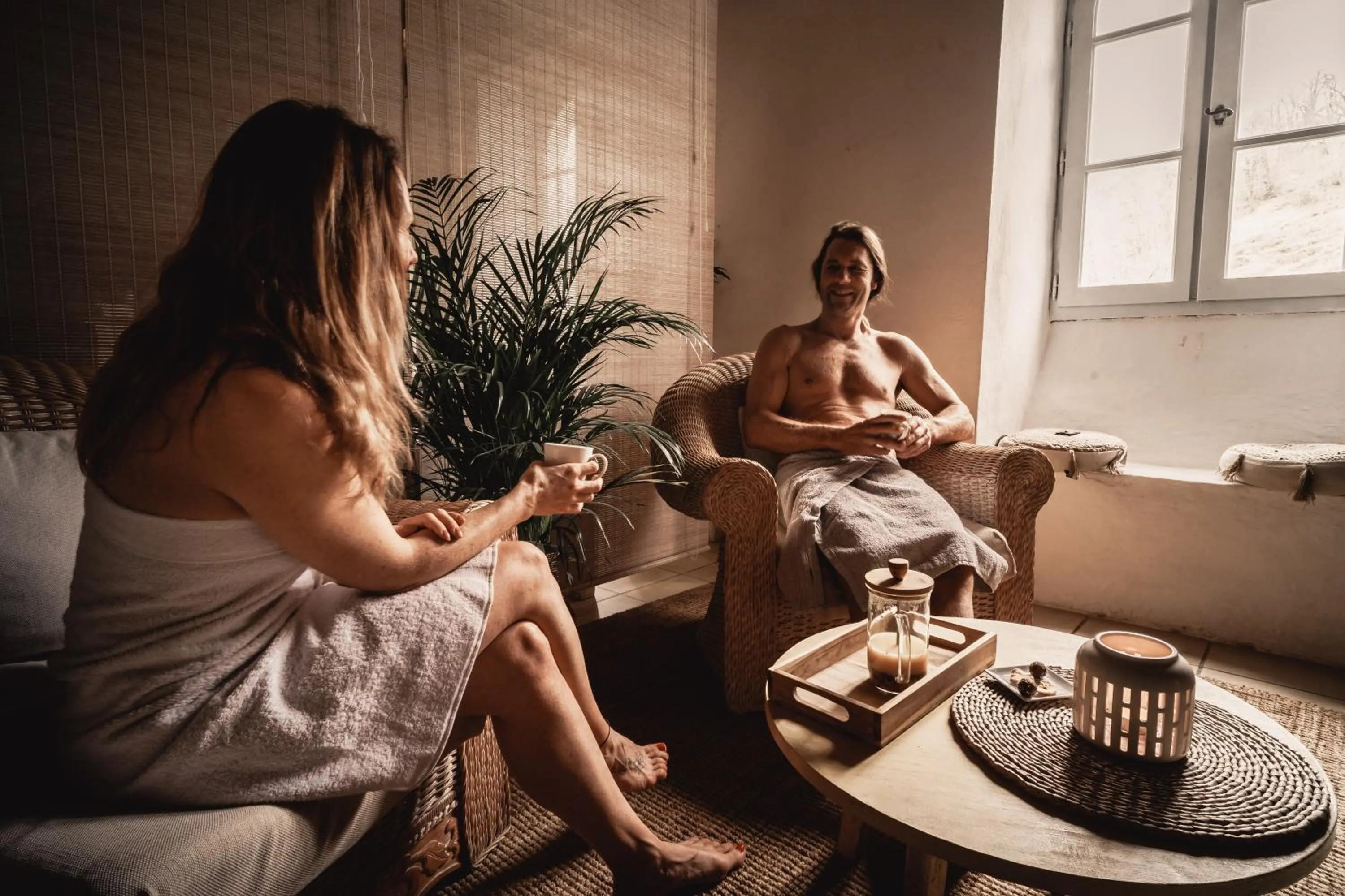 Hot Spring Bath in Bains de Secours, Chambres d'hotes