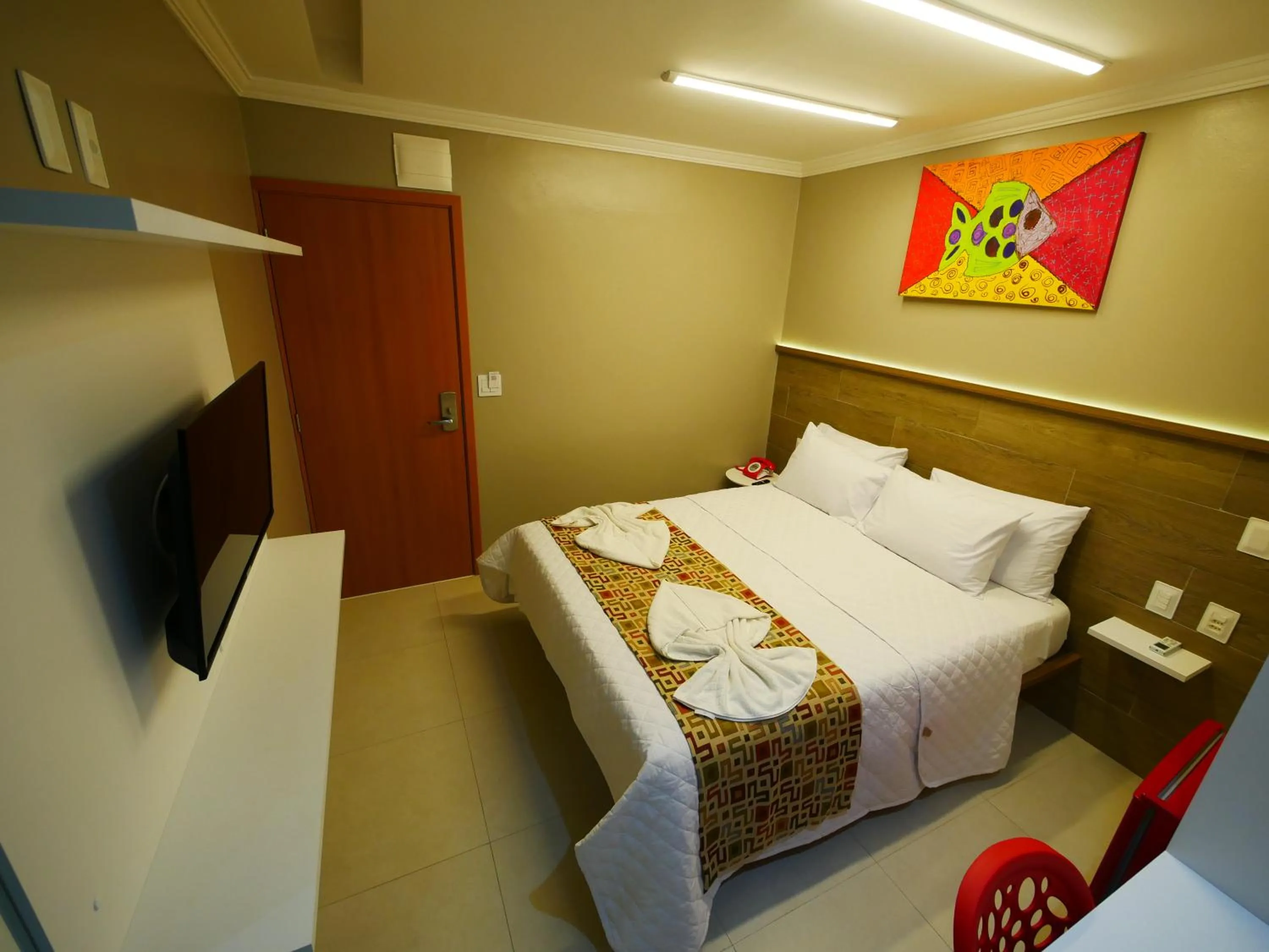 Bed in Pousada Recanto dos Corais