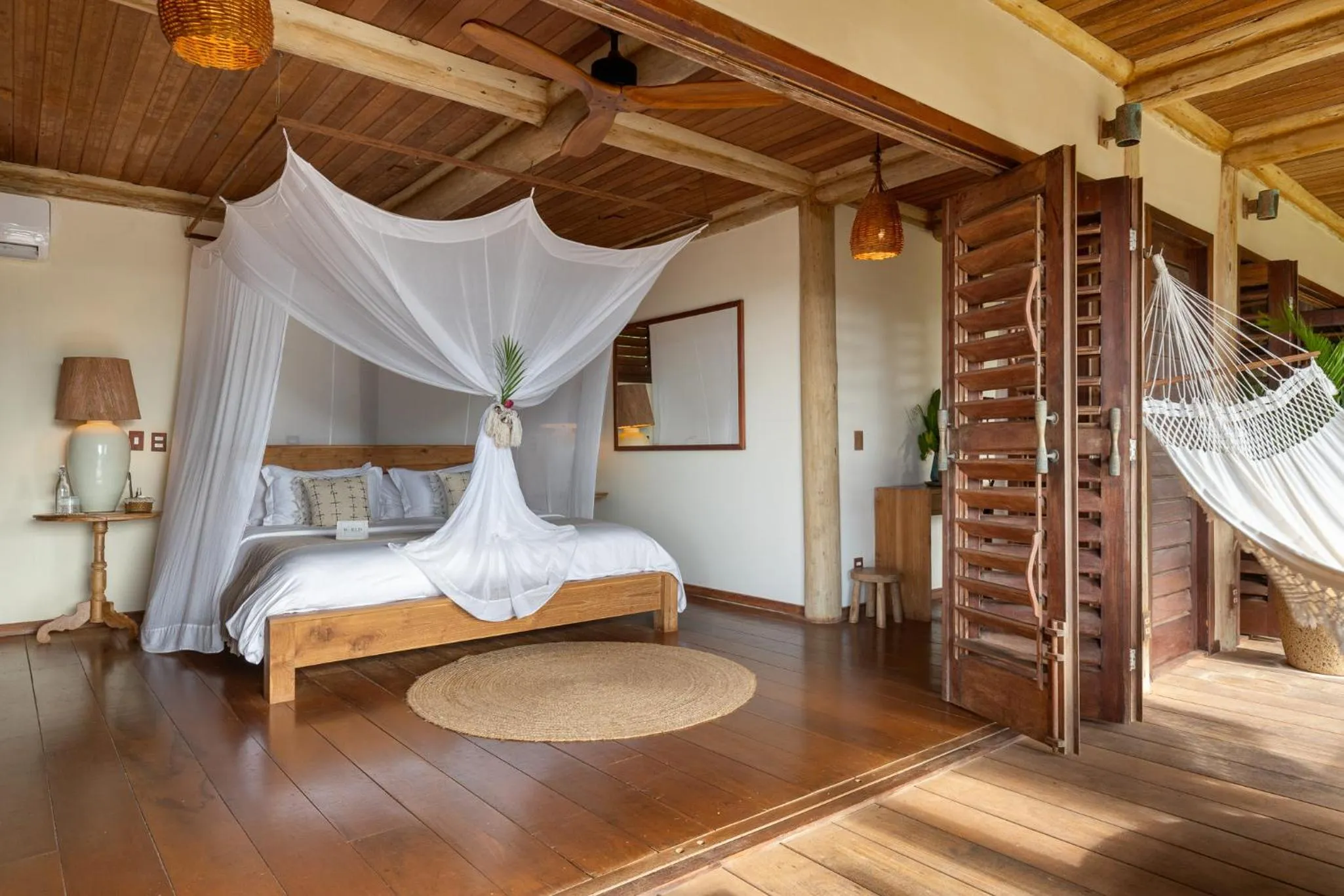 Bed in Filha Da Lua Ecolodge