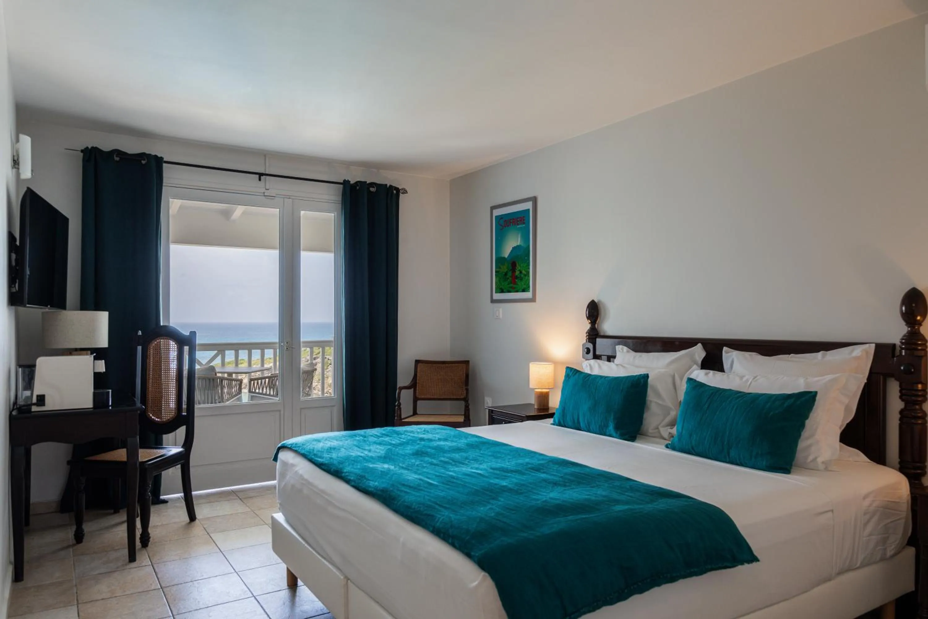 Bed in Hôtel Amaudo