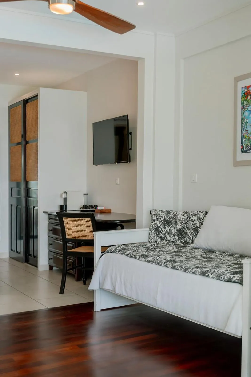 Bed in Hôtel Amaudo