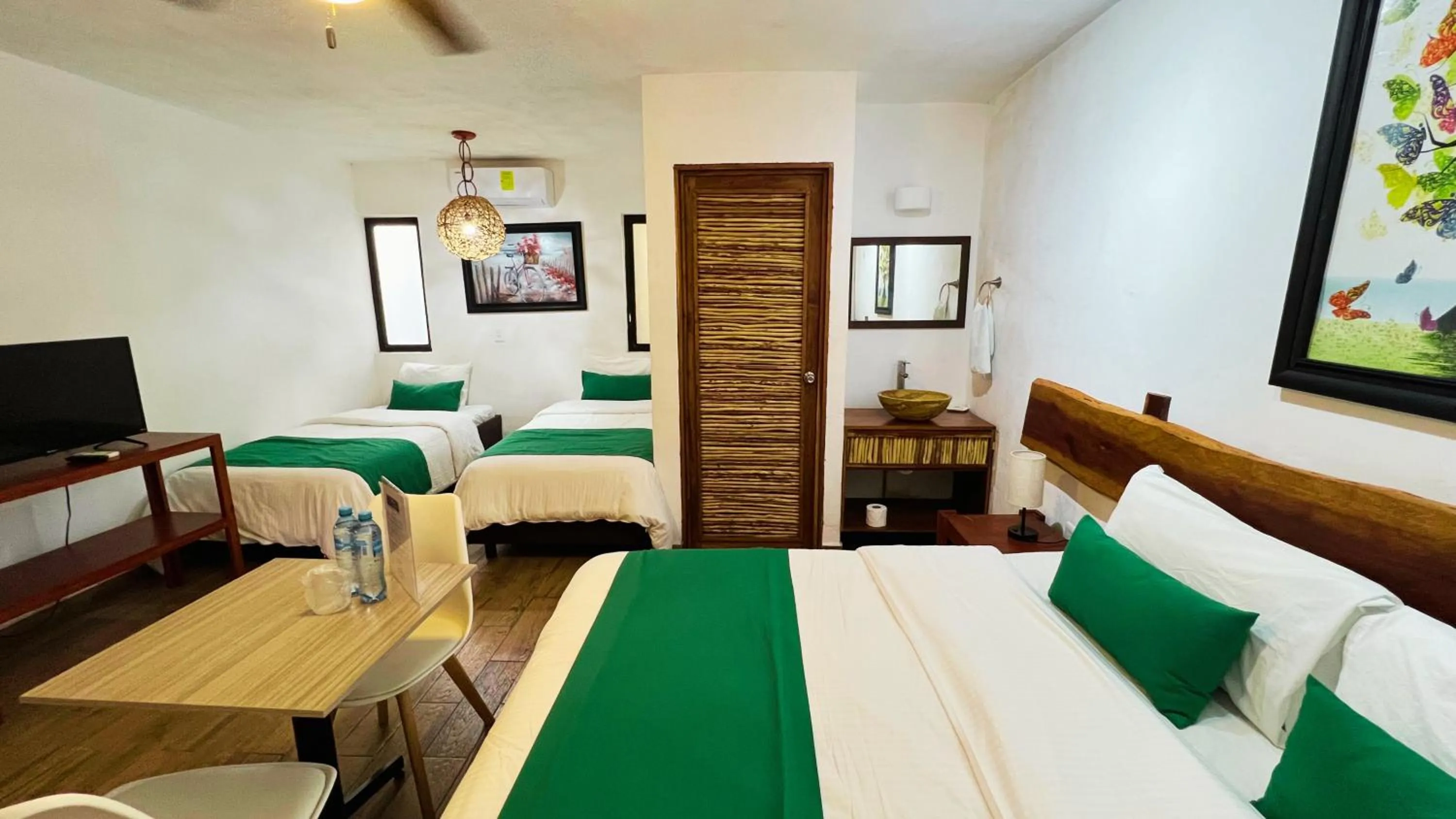 Bed in Hotel Tequila Cancun