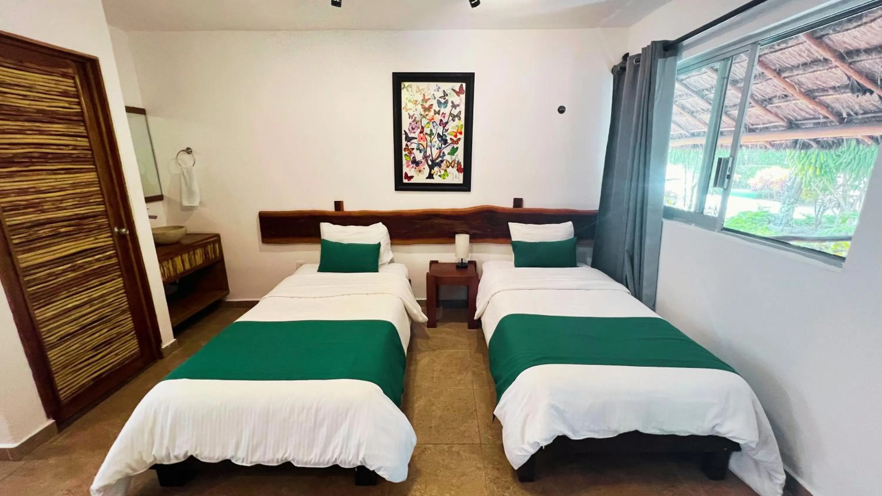 Bed in Hotel Tequila Cancun