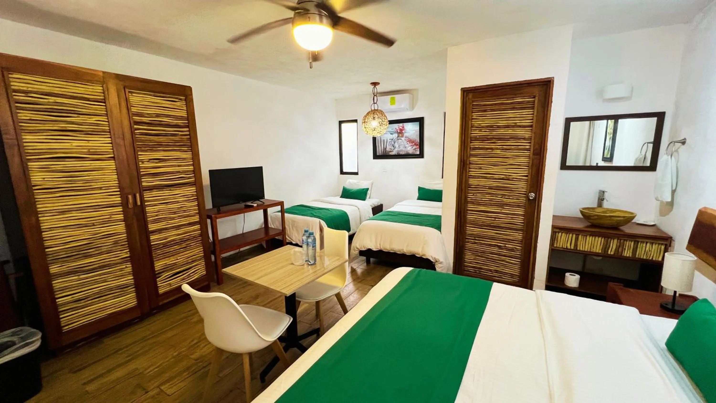 Bed in Hotel Tequila Cancun