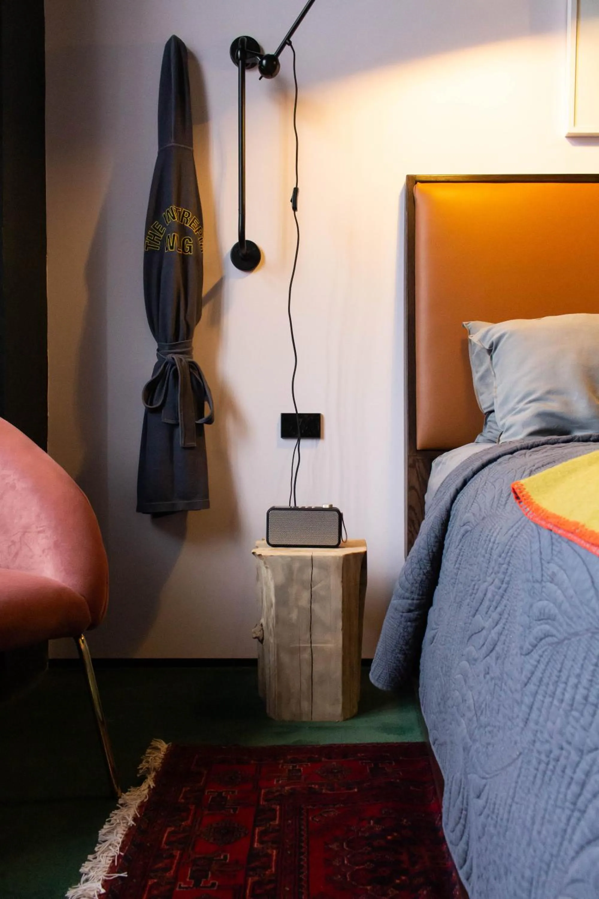 Bed in The Intrepid Hotel