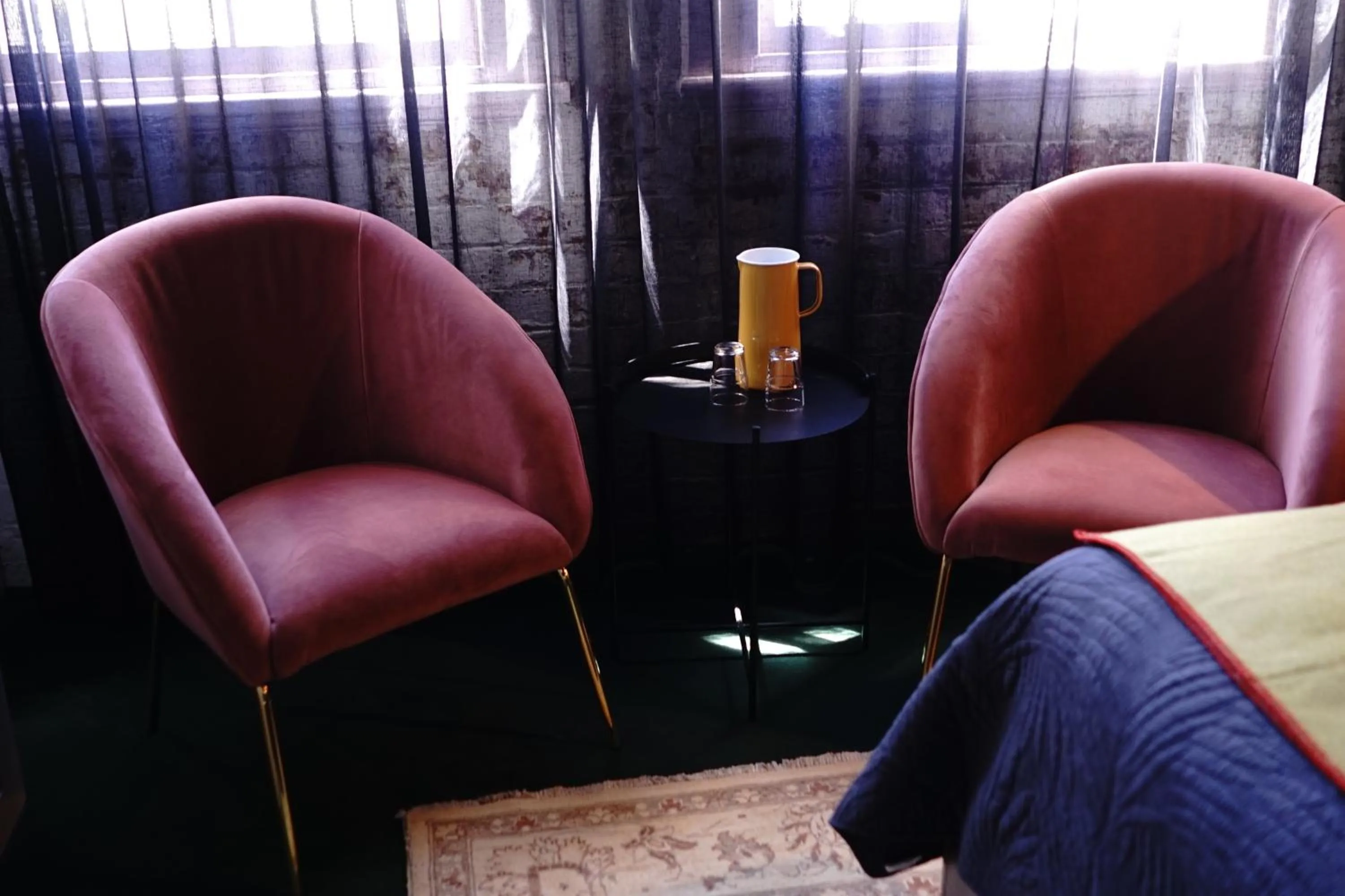 Seating area in The Intrepid Hotel