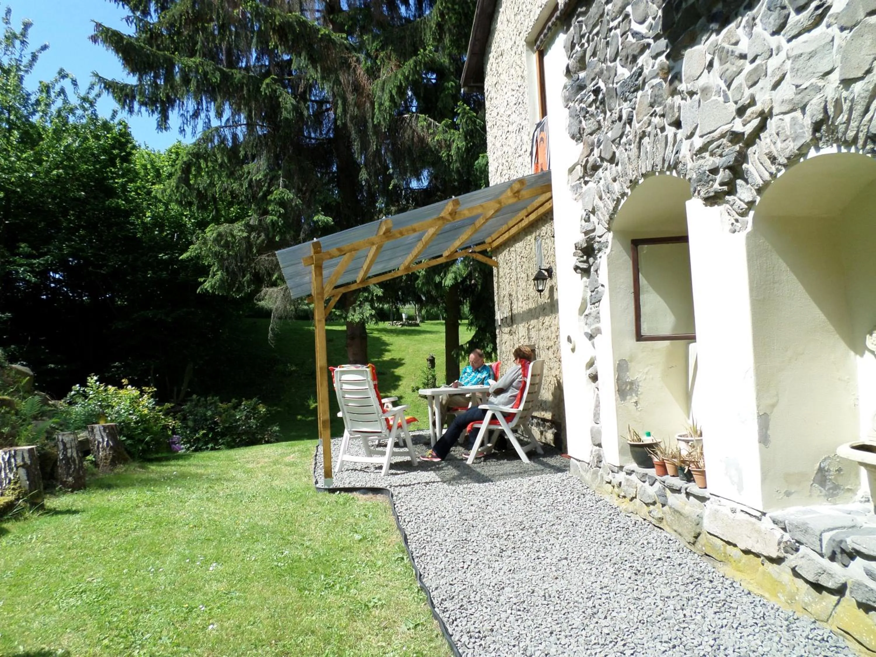 Garden in Bed and Breakfast Tvrz