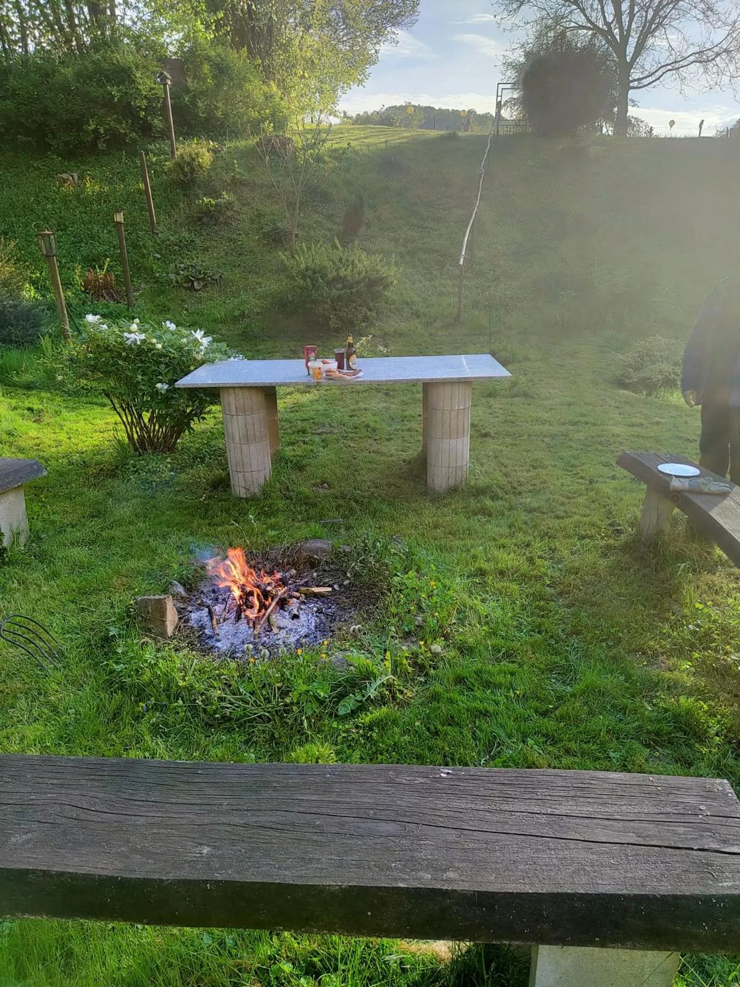 BBQ facilities in Bed and Breakfast Tvrz