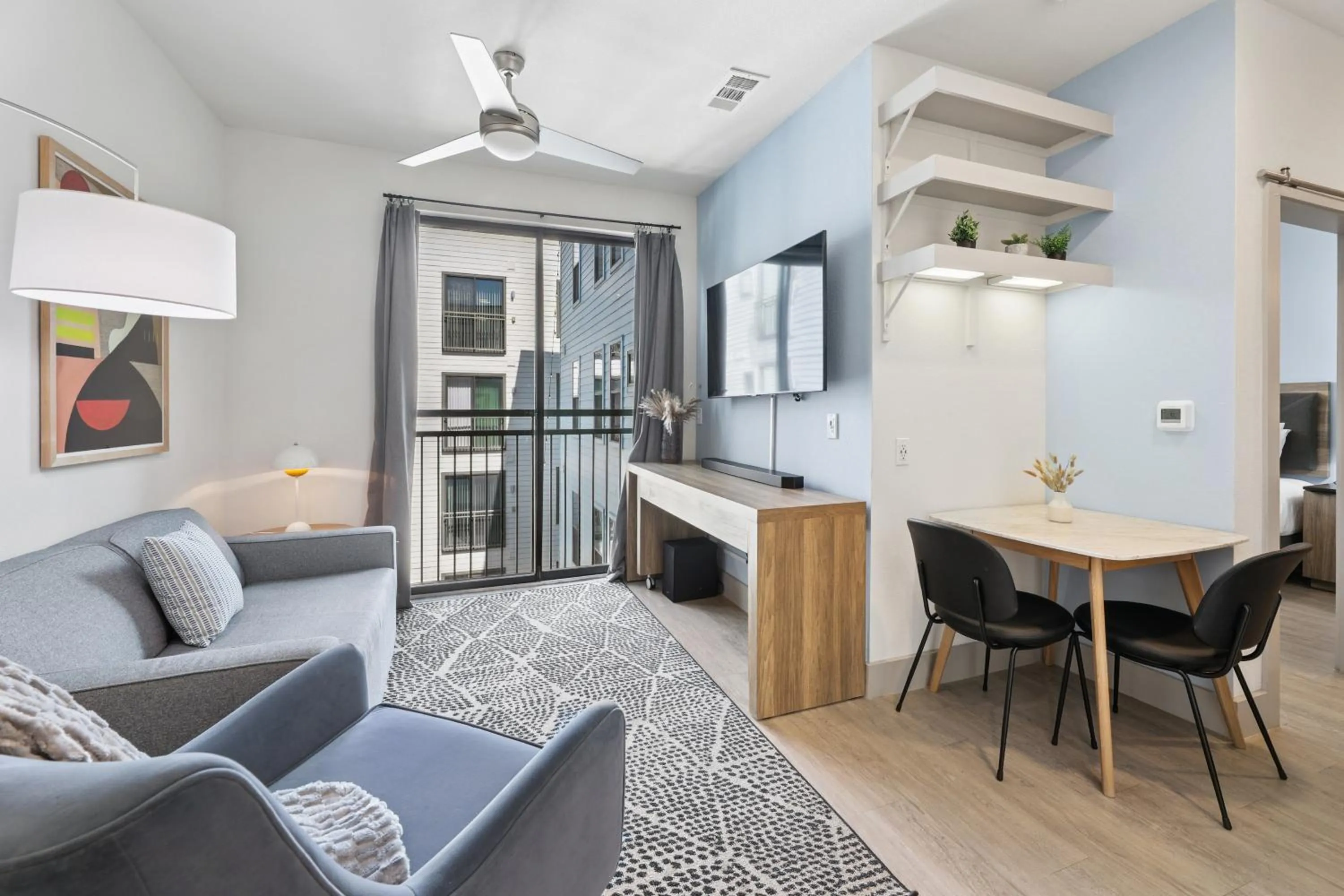 Living room in Sentral East Austin at 1630 E Sixth