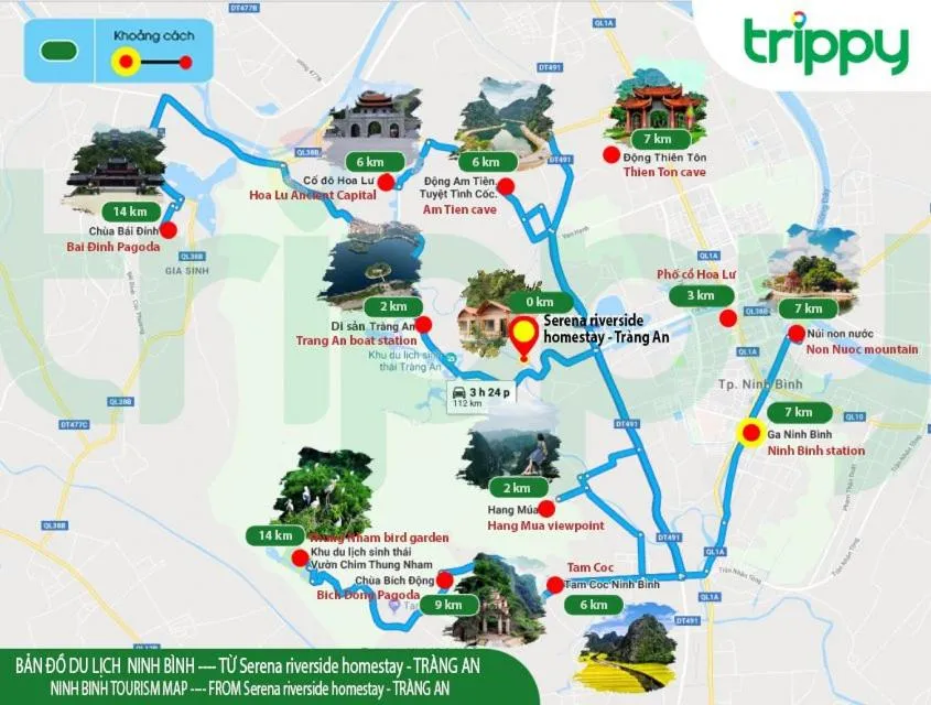 Serena riverside homestay - Tràng An