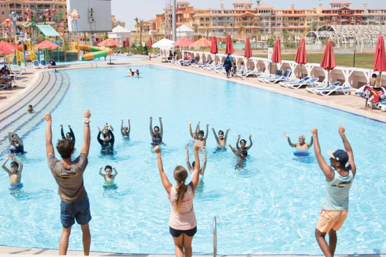 People in porto sharm 2 bed room and private garden-pool view