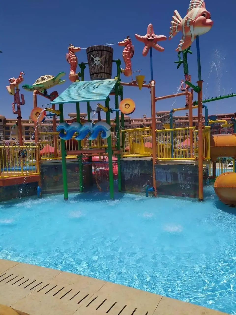 Children play ground in porto sharm 2 bed room and private garden-pool view