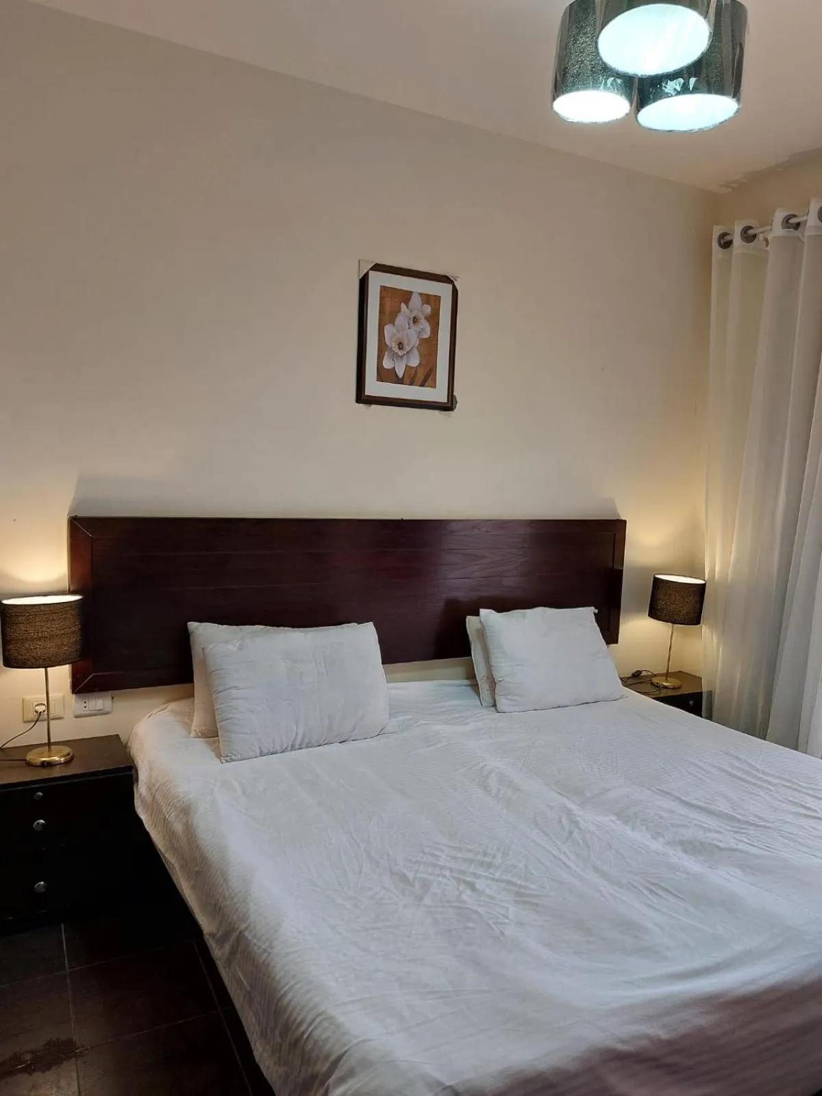 Bed in porto sharm 2 bed room and private garden-pool view