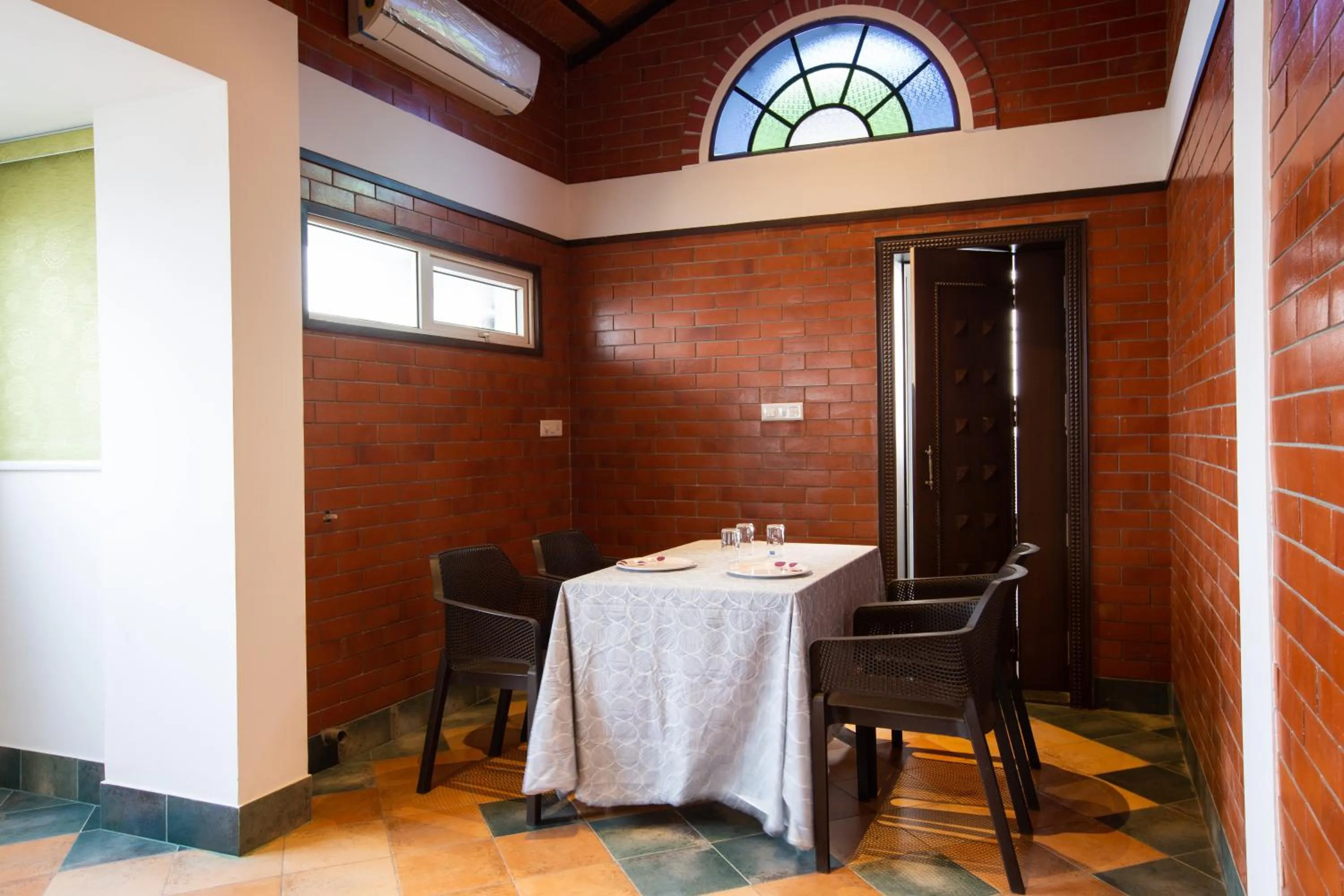 Dining area in Sarvam Serviced Apartment