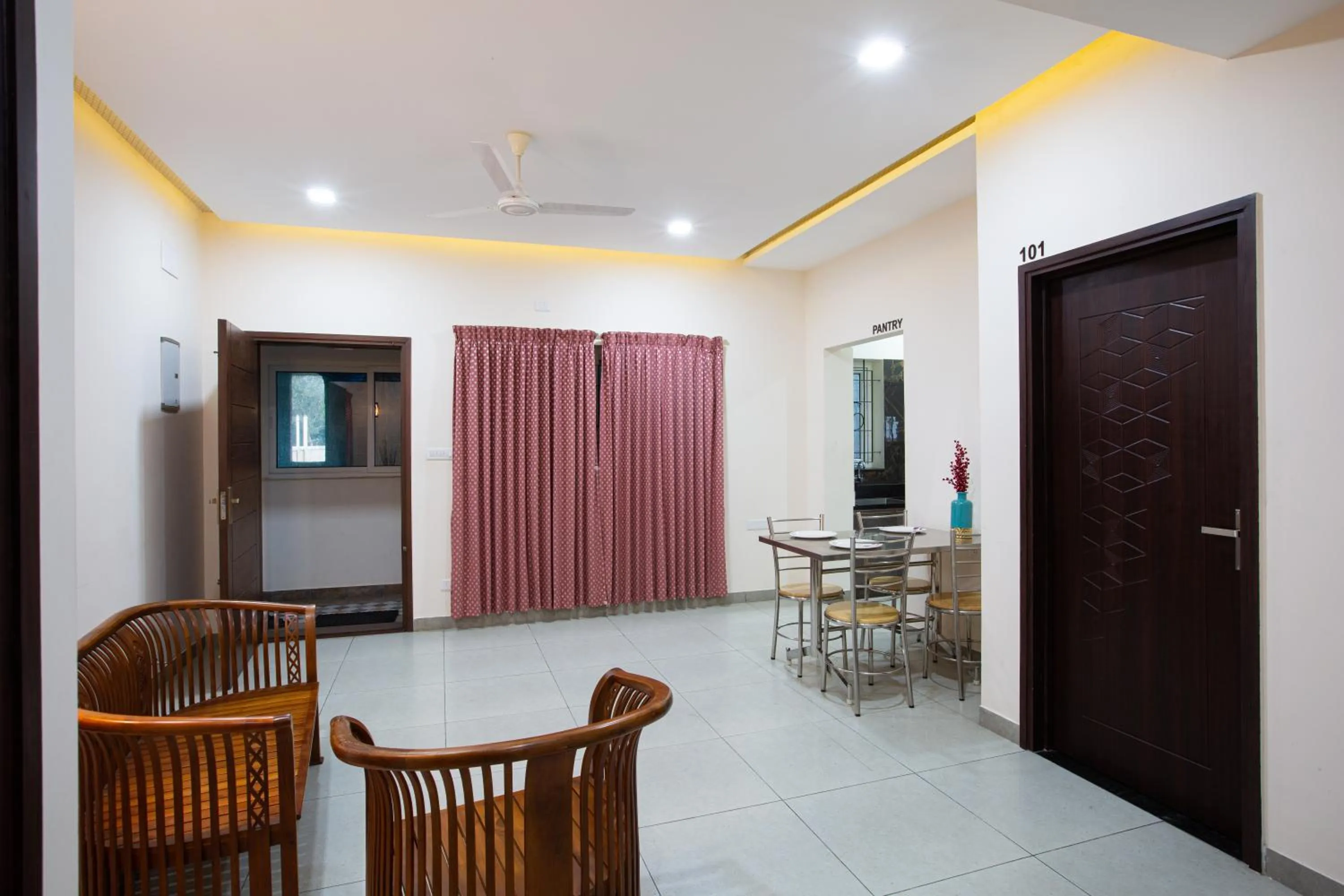 Living room in Sarvam Serviced Apartment