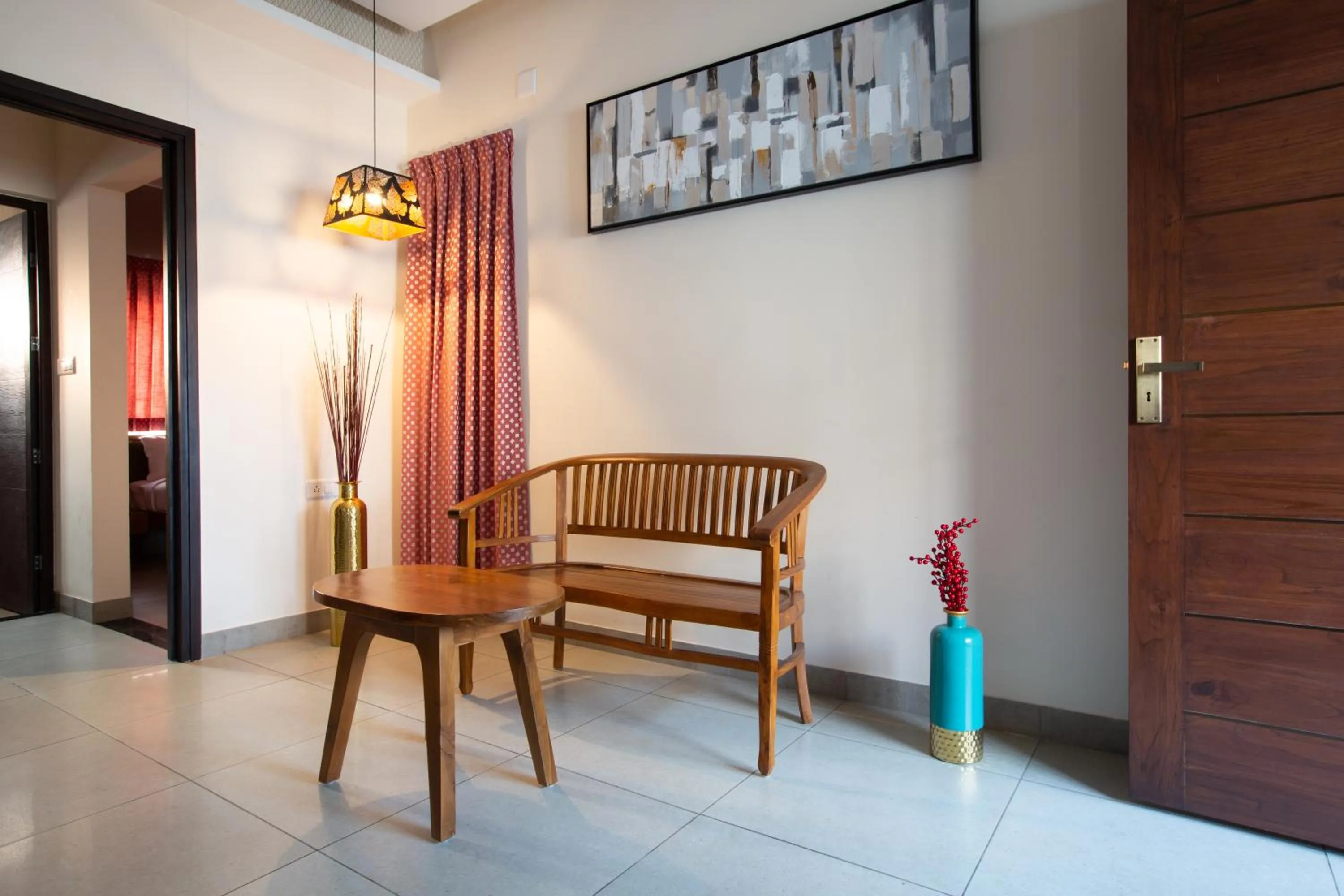Living room in Sarvam Serviced Apartment