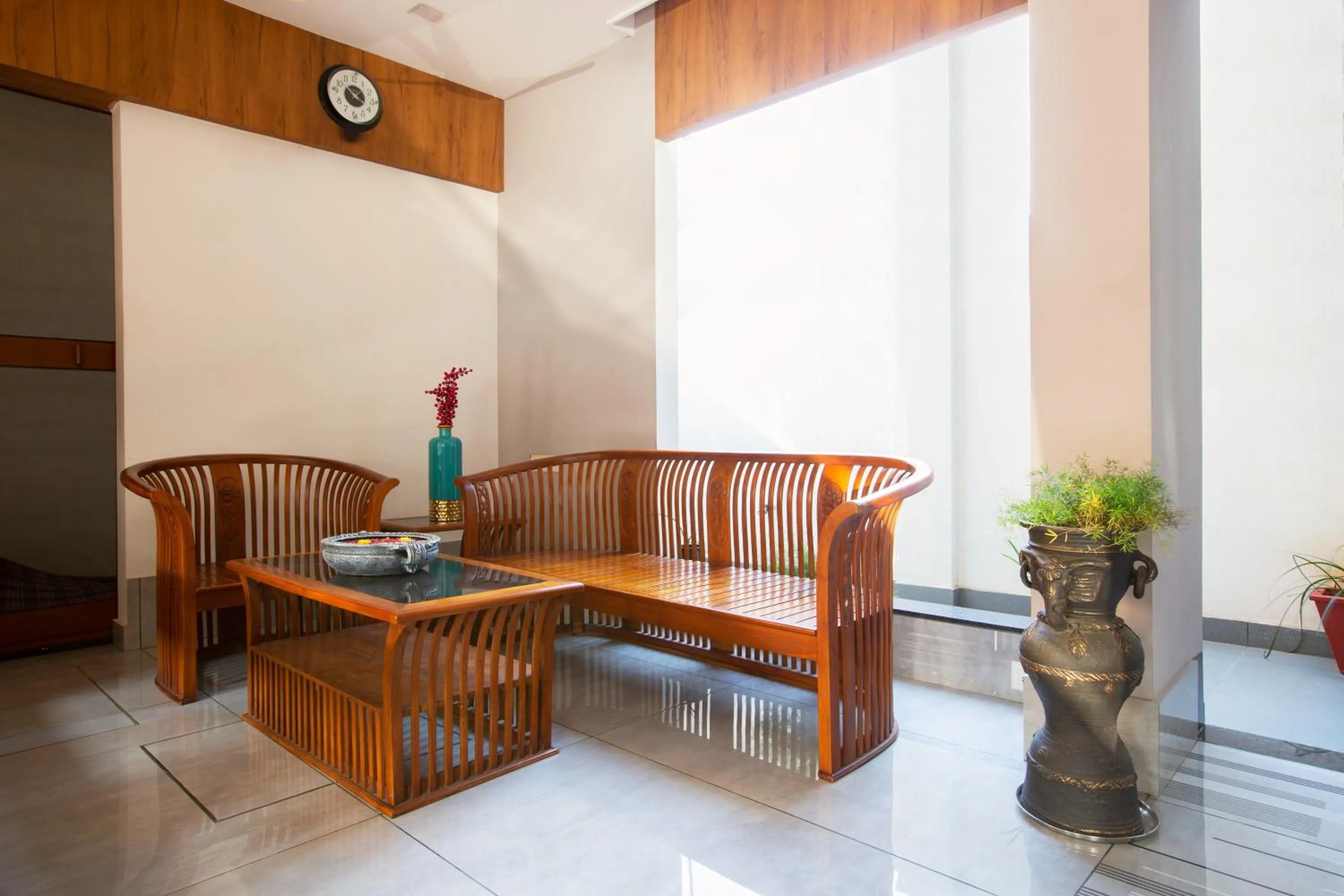Lobby or reception in Sarvam Serviced Apartment