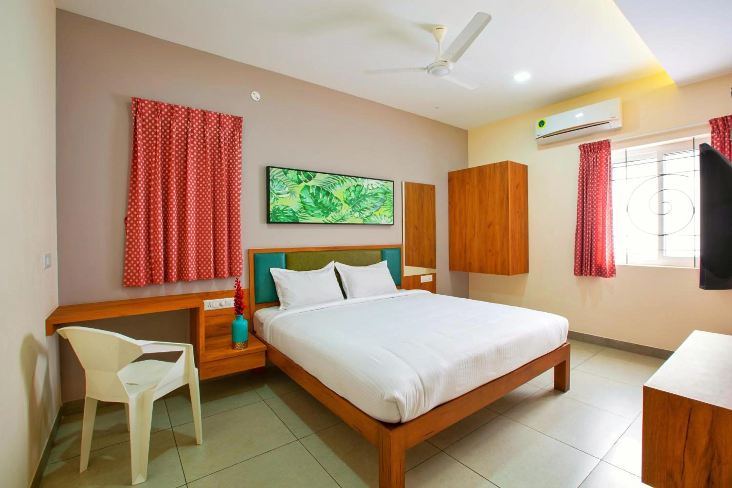 Bedroom, Bed in Sarvam Serviced Apartment