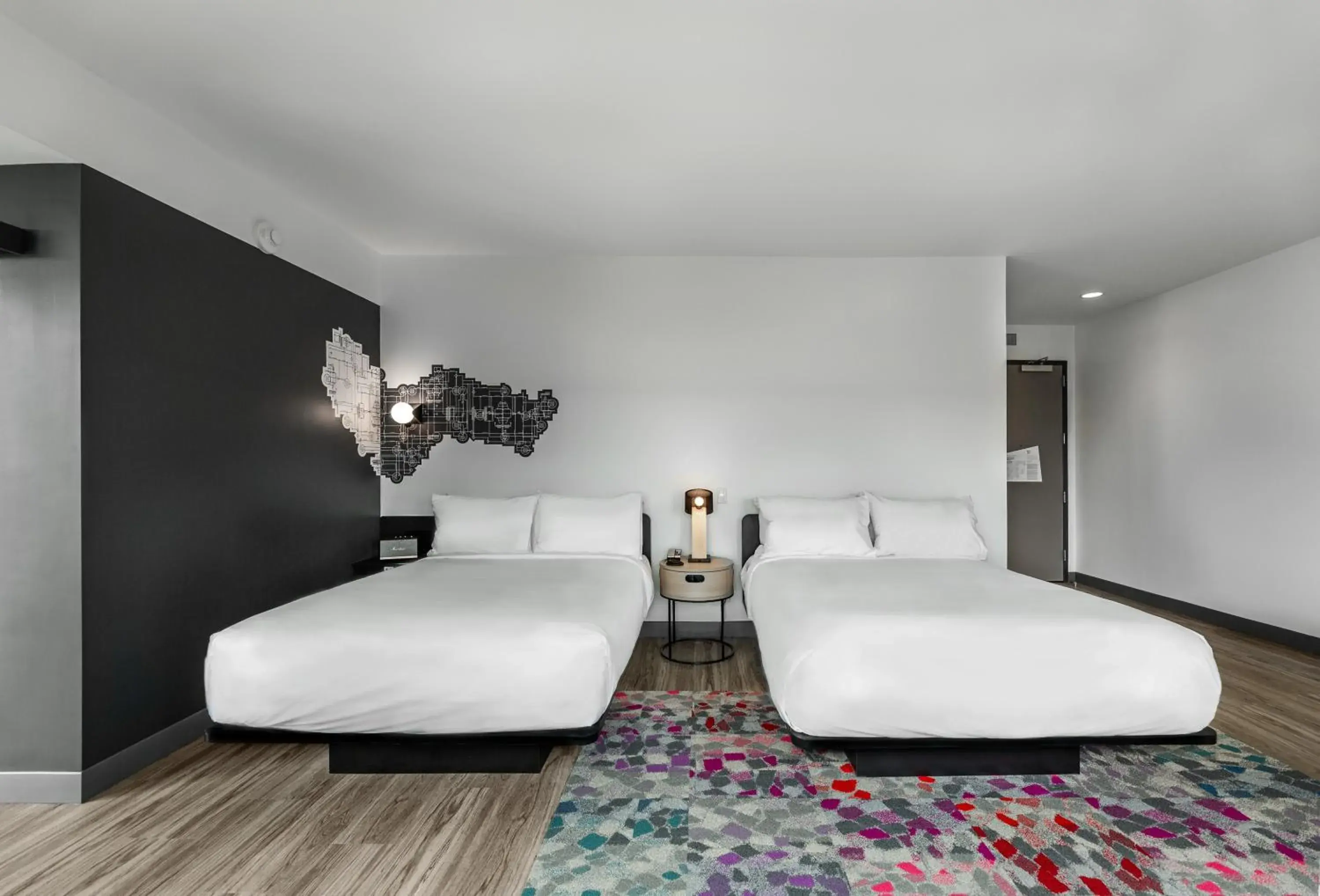 Queen Room with Two Queen Beds - Mobility/Hearing Accessible w/Roll In Shower in Aloft Columbus Easton Queen Room with Two Queen Beds - Mobility/Hearing Accessible w/Roll In Shower in Aloft Columbus Easton