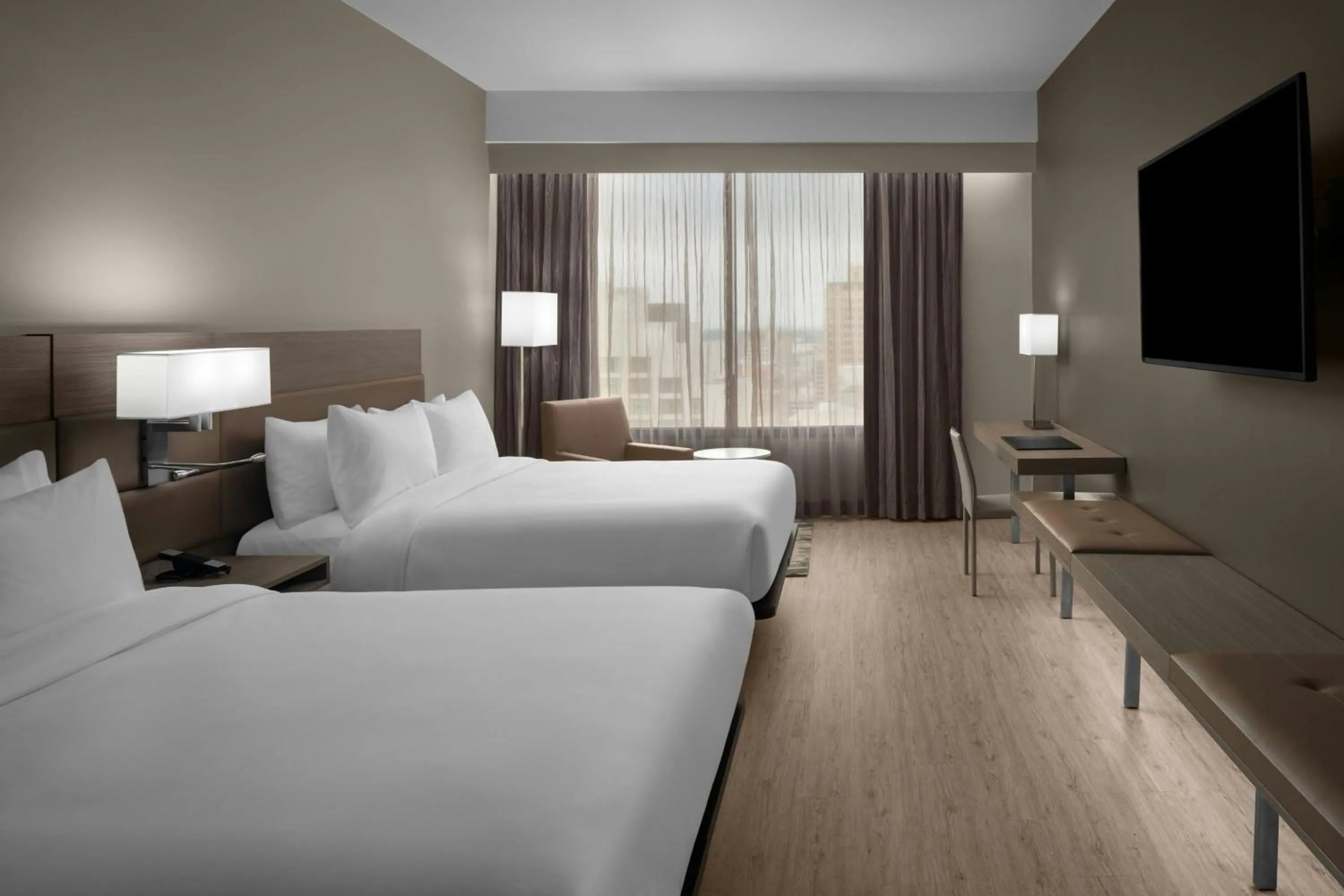 Photo of the whole room, Bed in AC Hotel by Marriott San Antonio Riverwalk