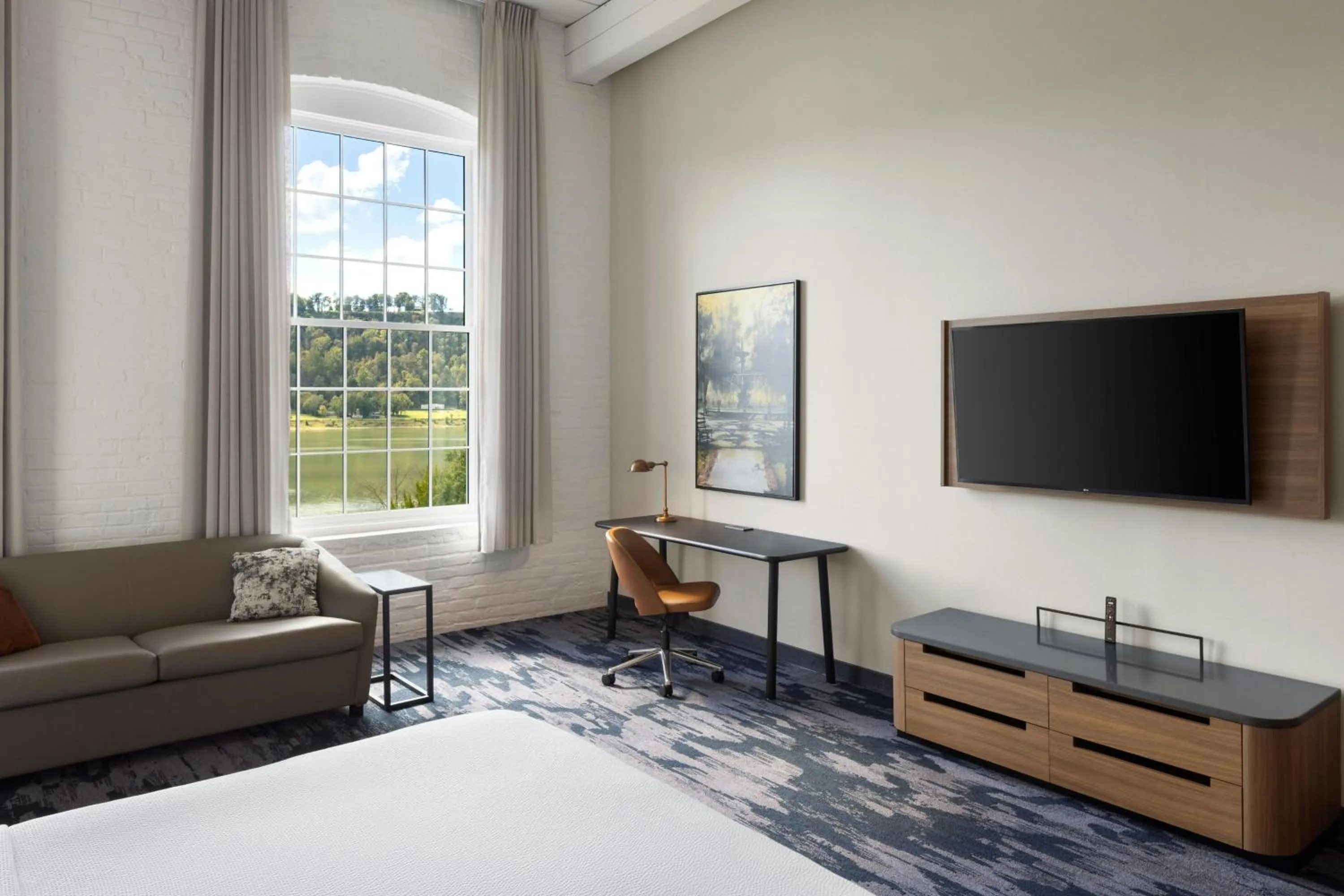 Bedroom, Bed in Fairfield Inn & Suites Madison Historic Eagle Cotton Mill