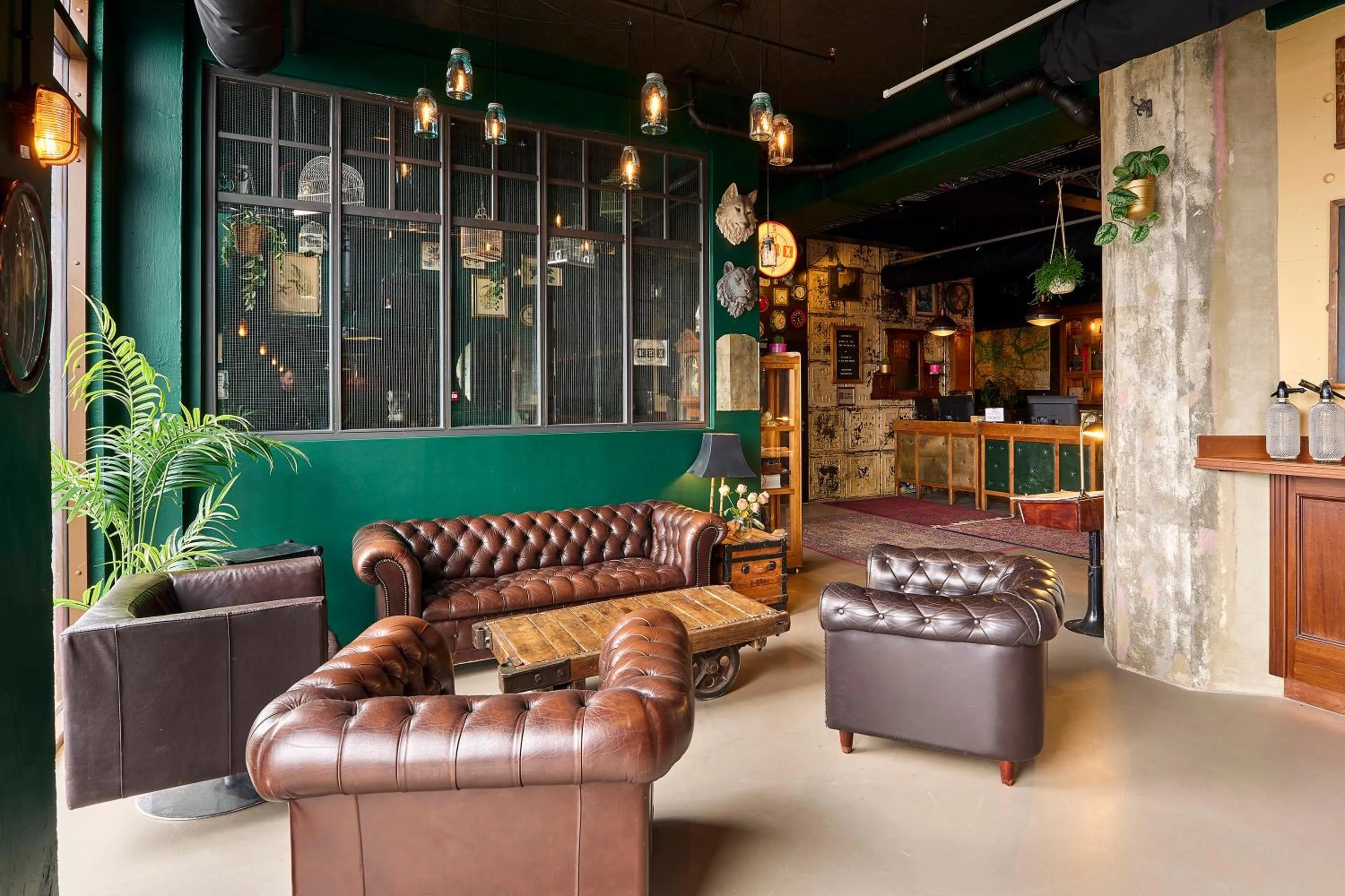 Lobby or reception in KEX Hostel and Hotel