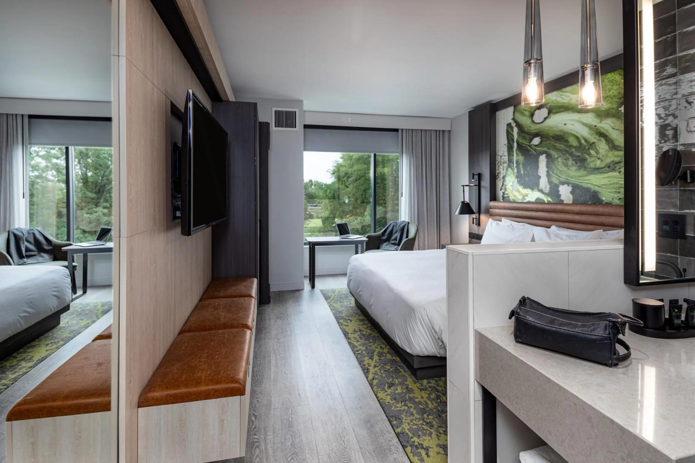 Photo of the whole room, Bed in Hyatt Centric Charlotte SouthPark