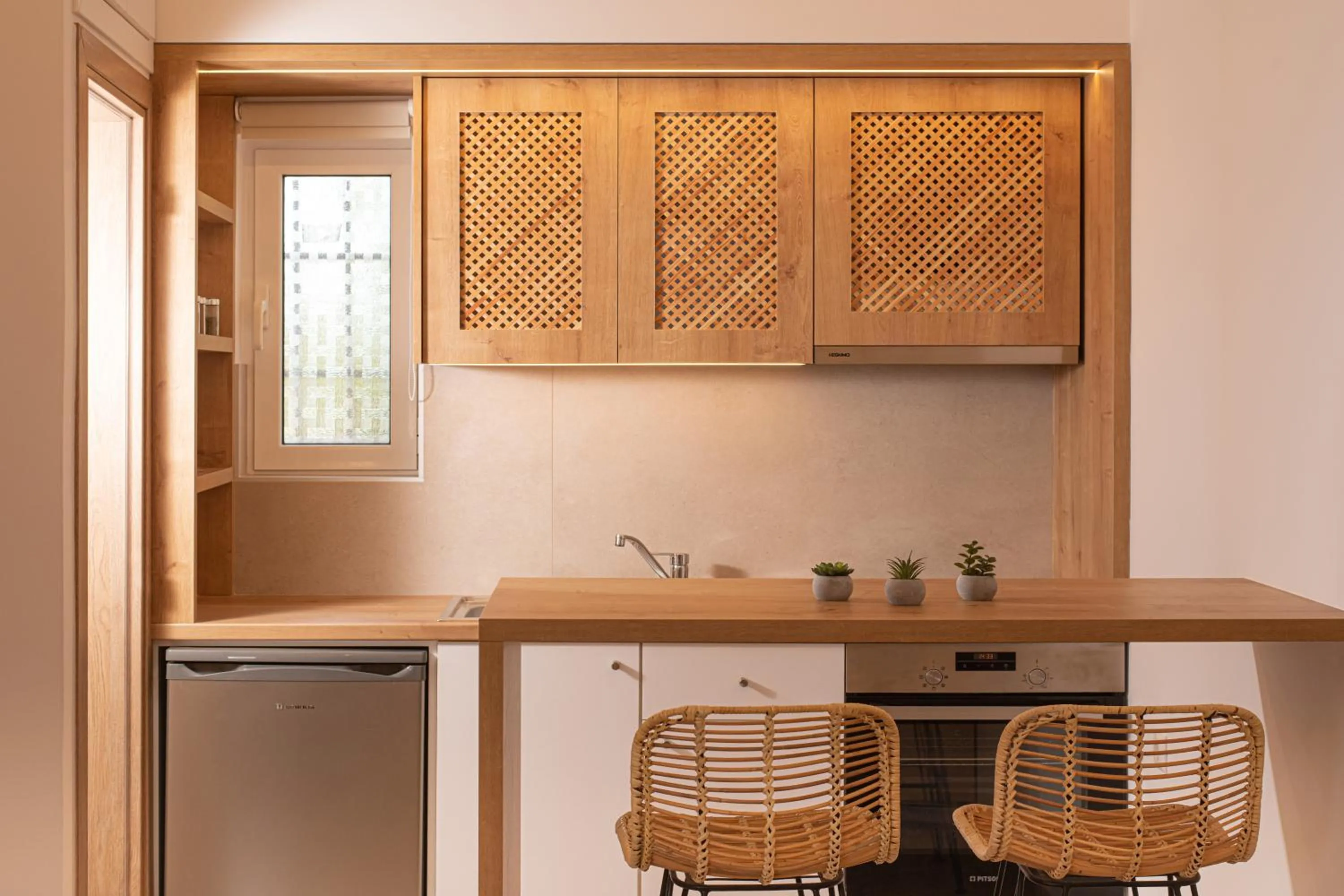 Kitchen or kitchenette in Elèa Concept Hotel & Suites