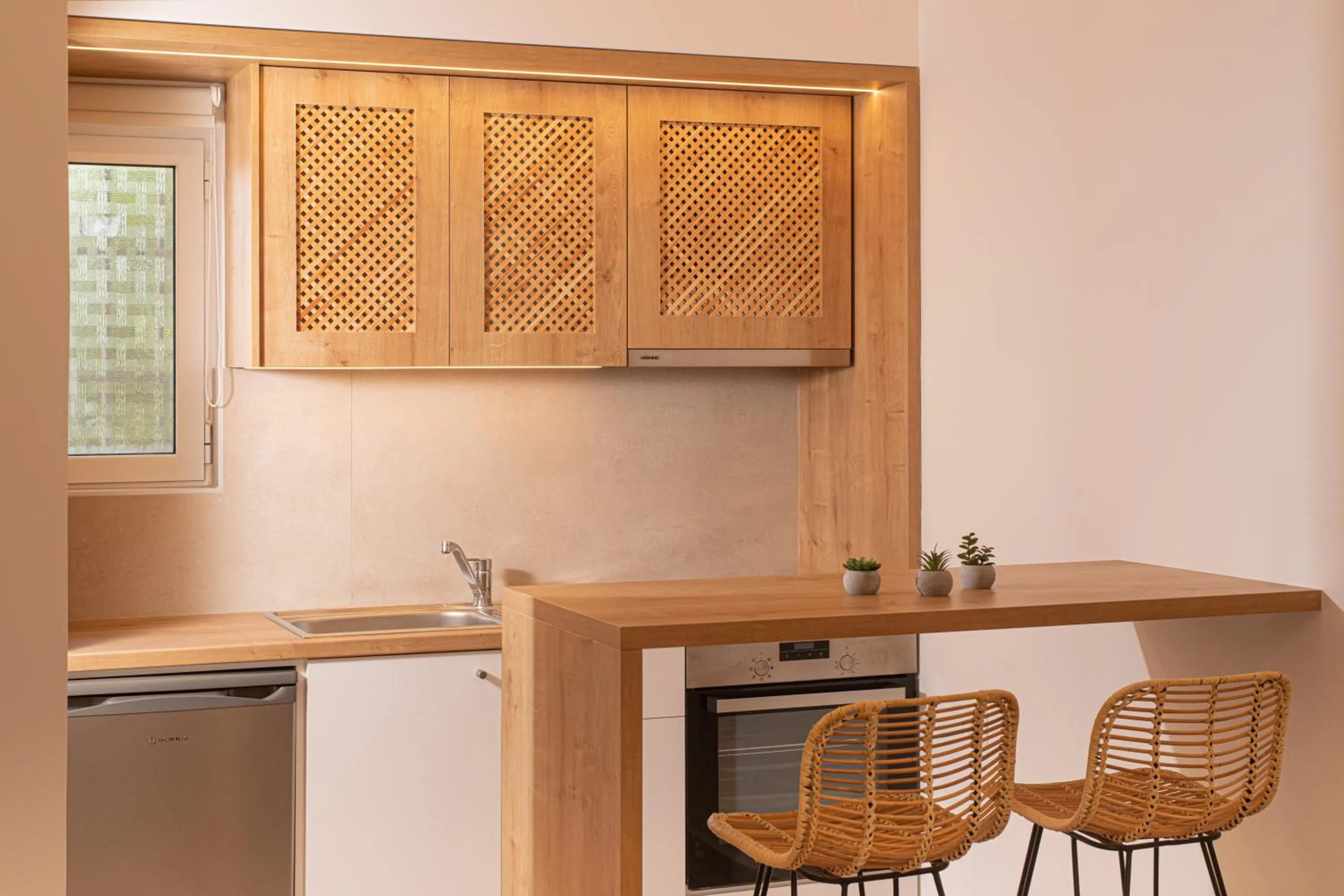 Kitchen or kitchenette in Elèa Concept Hotel & Suites