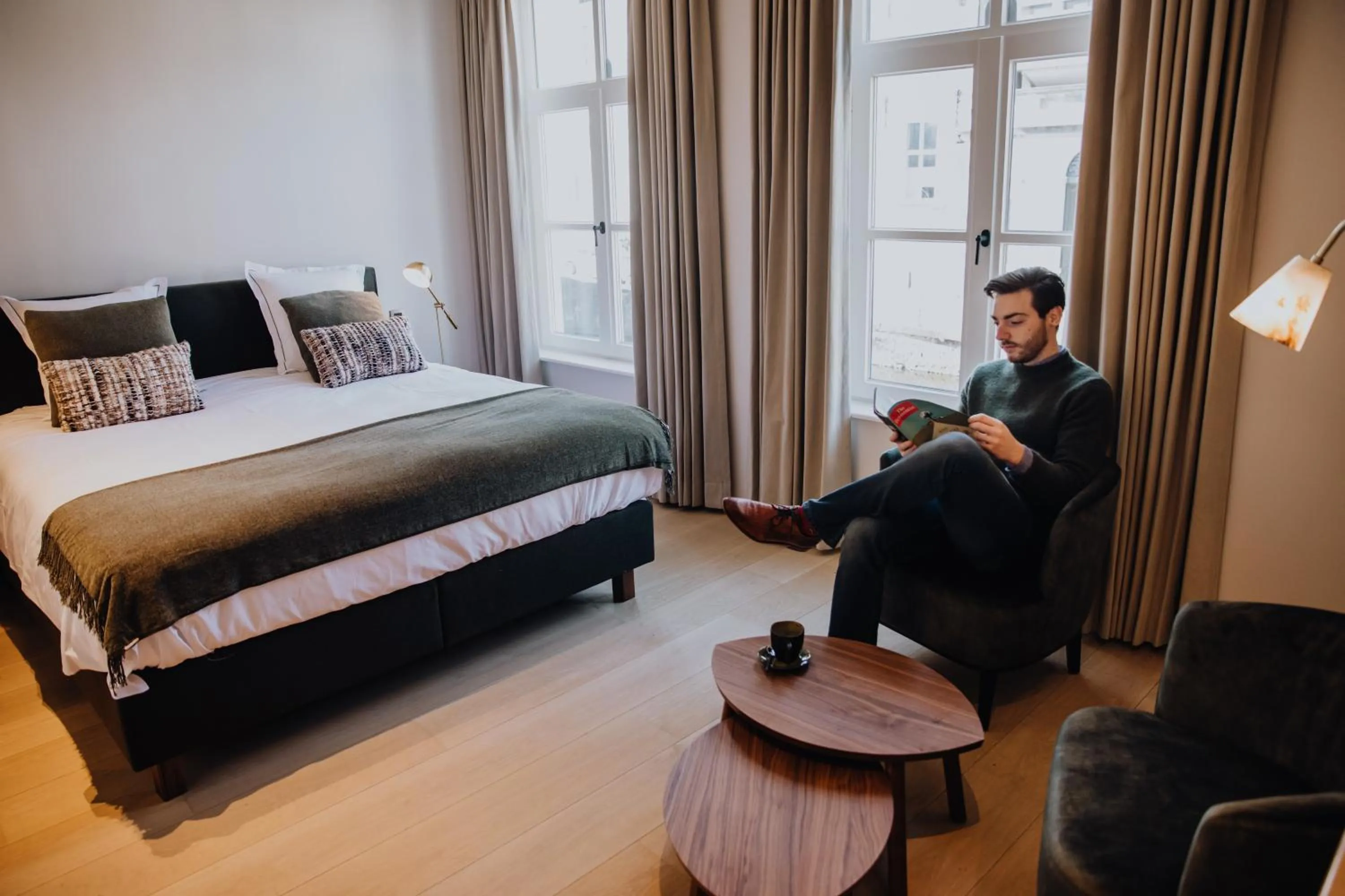 Seating area, Bed in B&B Anna9