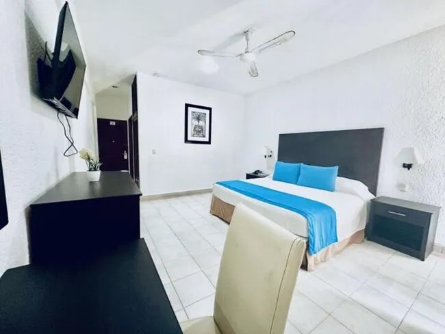 Bed in Hotel Posada del Mar