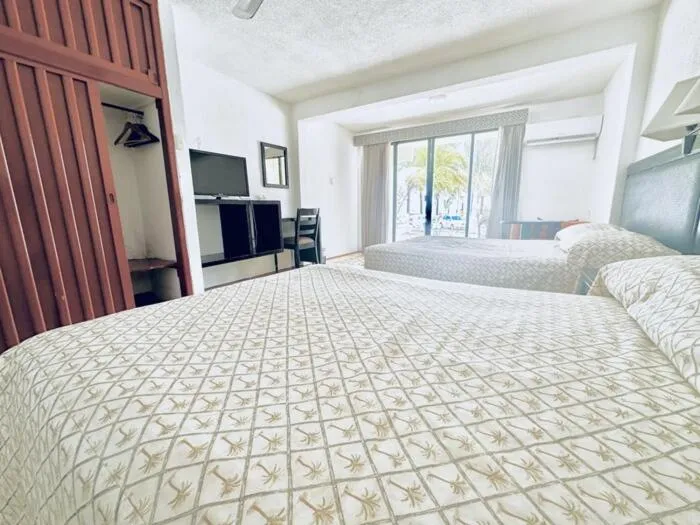 Bed in Hotel Posada del Mar