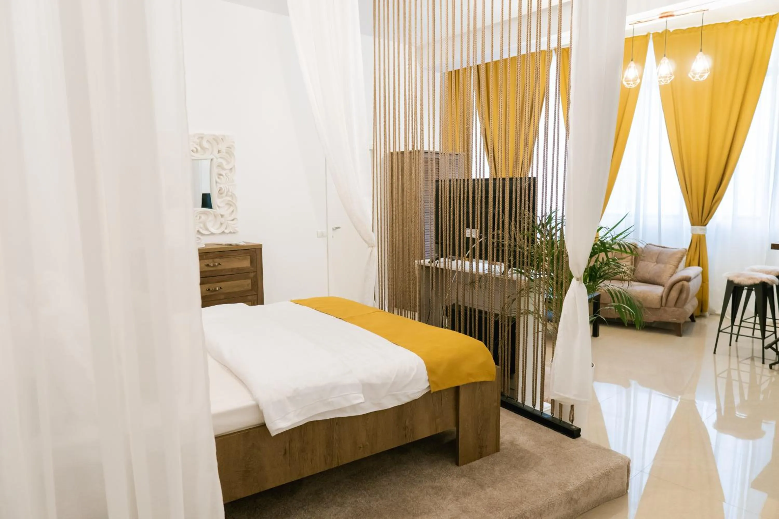 Photo of the whole room, Bed in Chic Studio