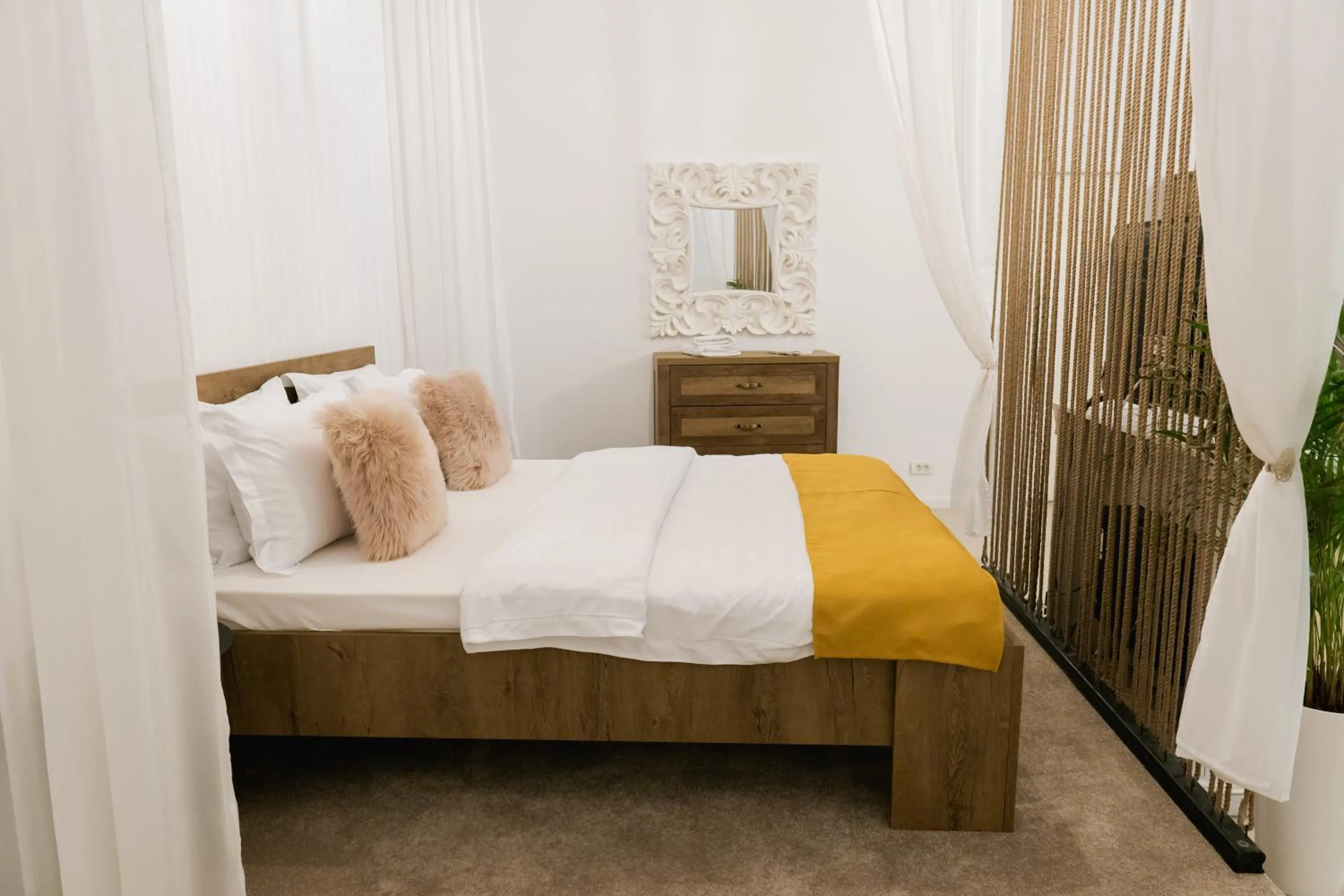 Bed in Chic Studio