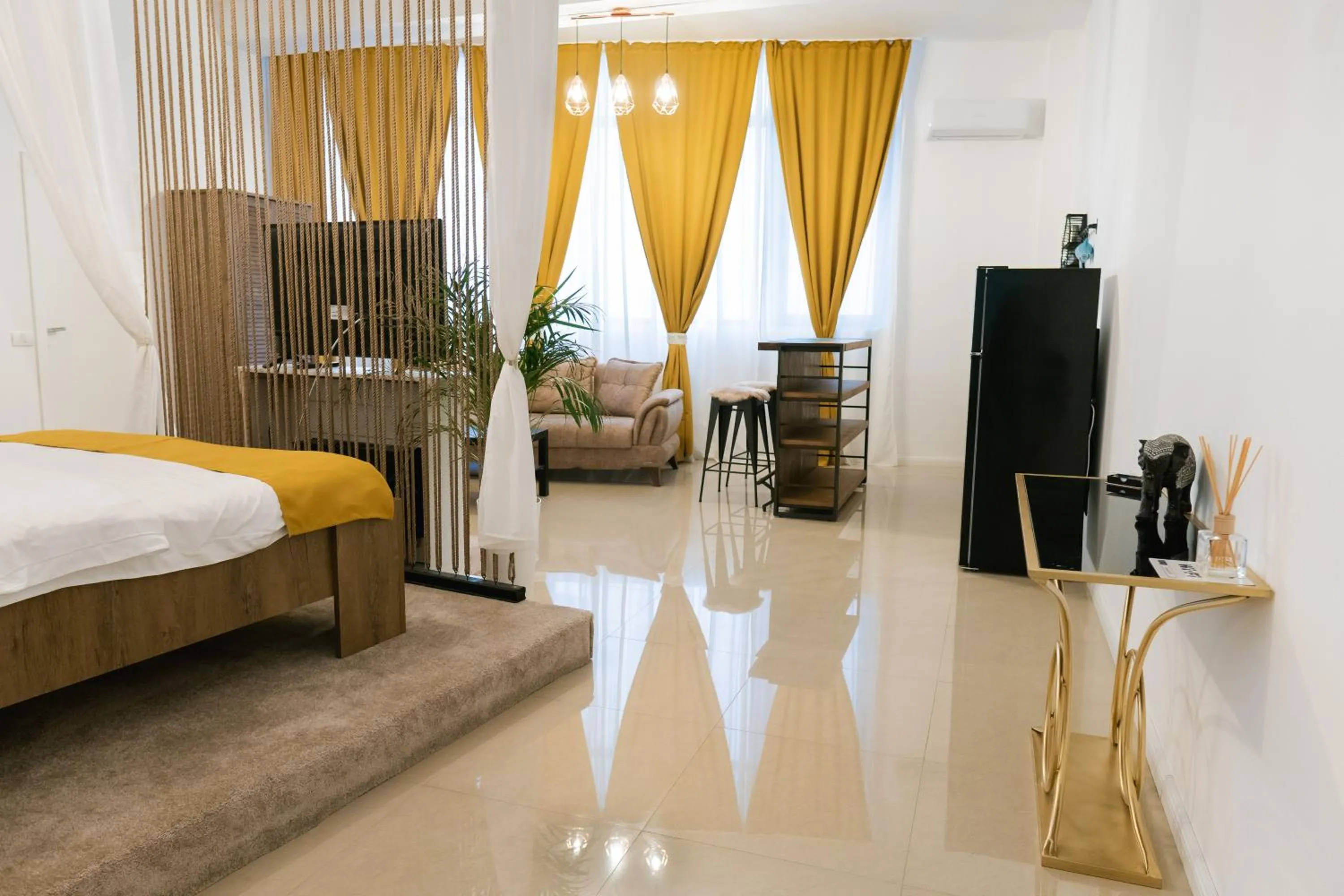 Photo of the whole room, Bed in Chic Studio