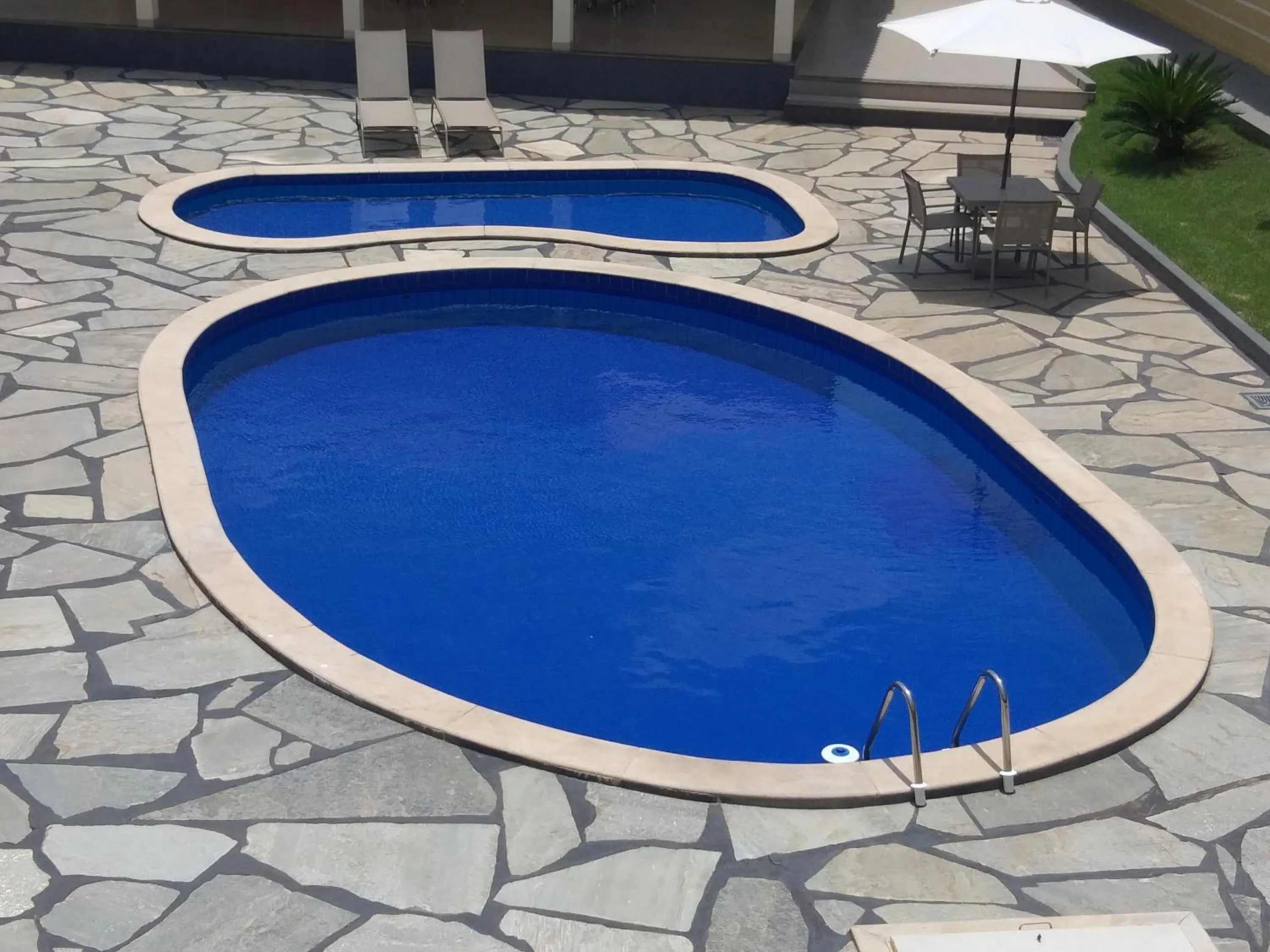 Pool view in Village Hotel