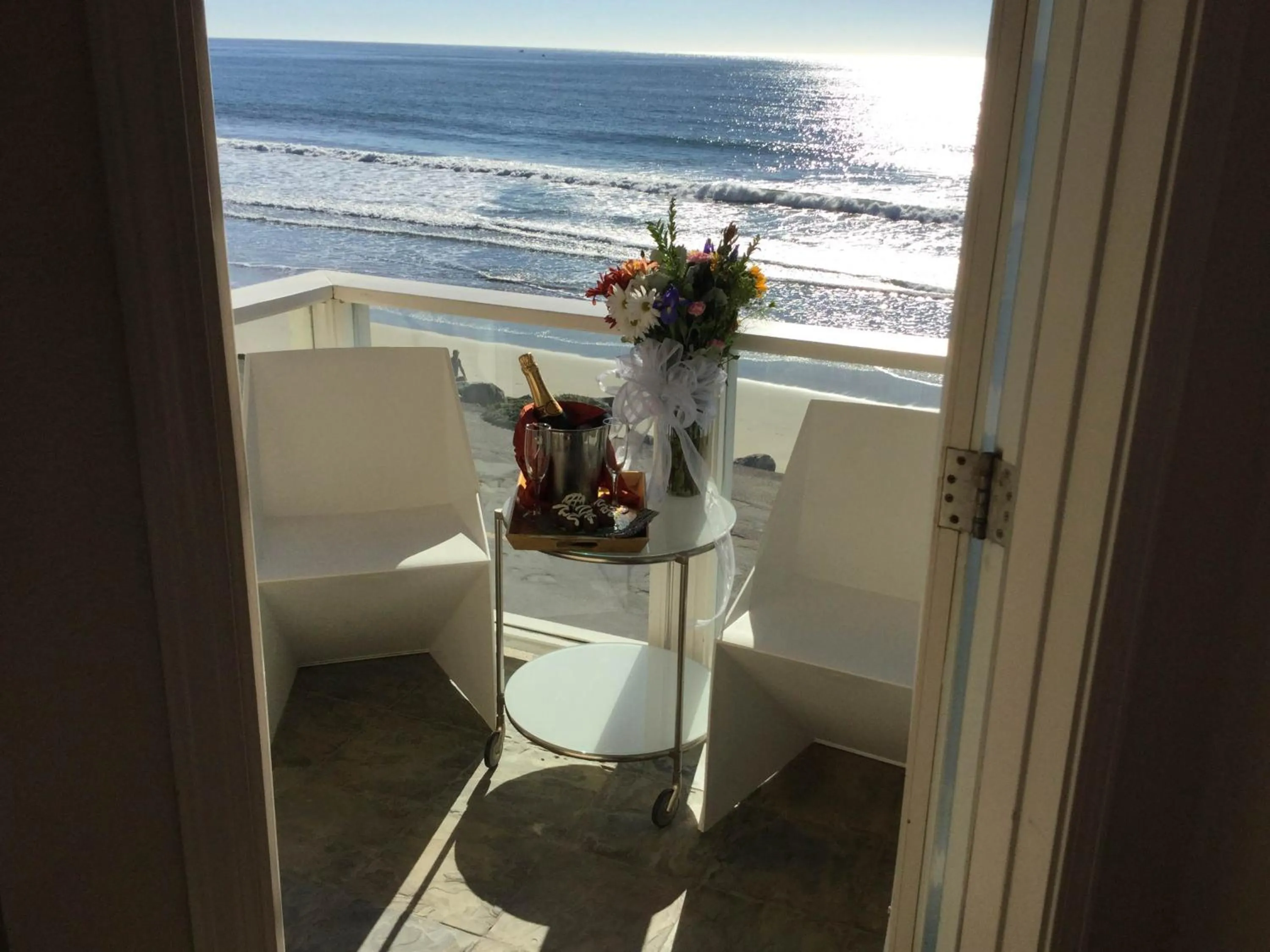 Patio in The Oceanfront Stay on MiramarBeach HMB