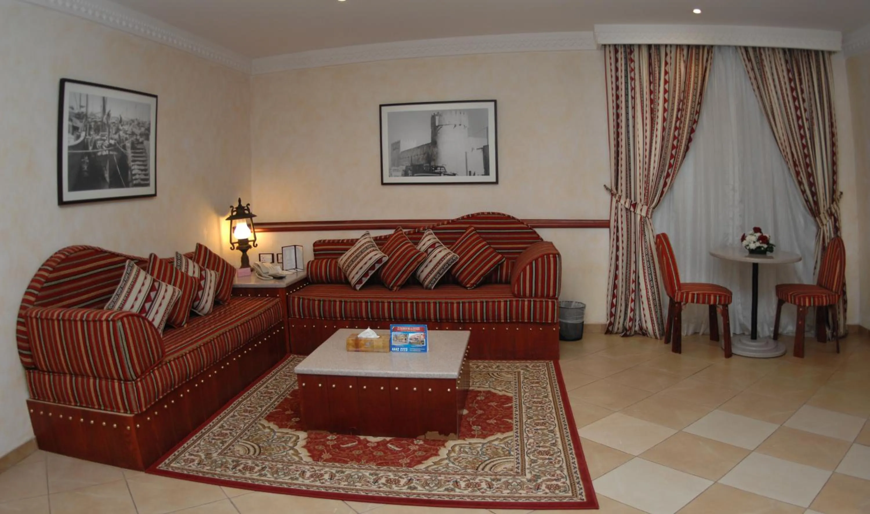 Living room in Al Liwan Suites