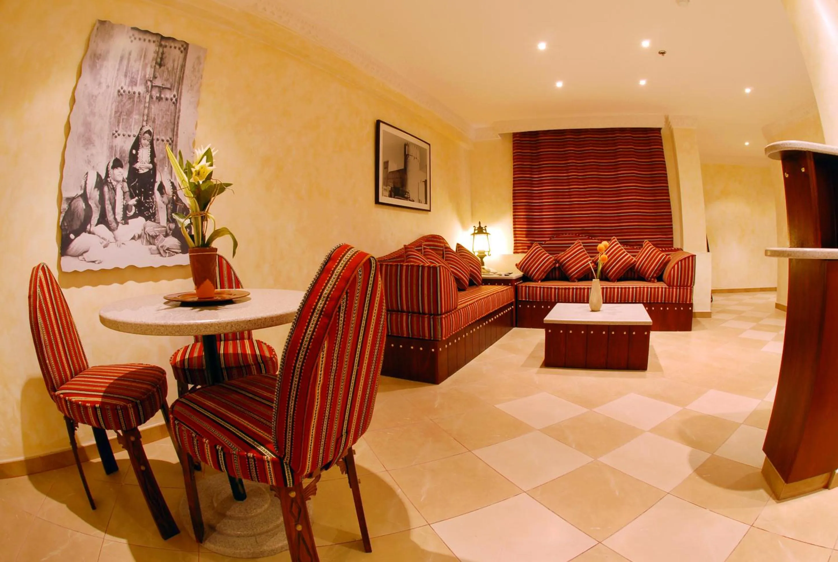 Living room in Al Liwan Suites