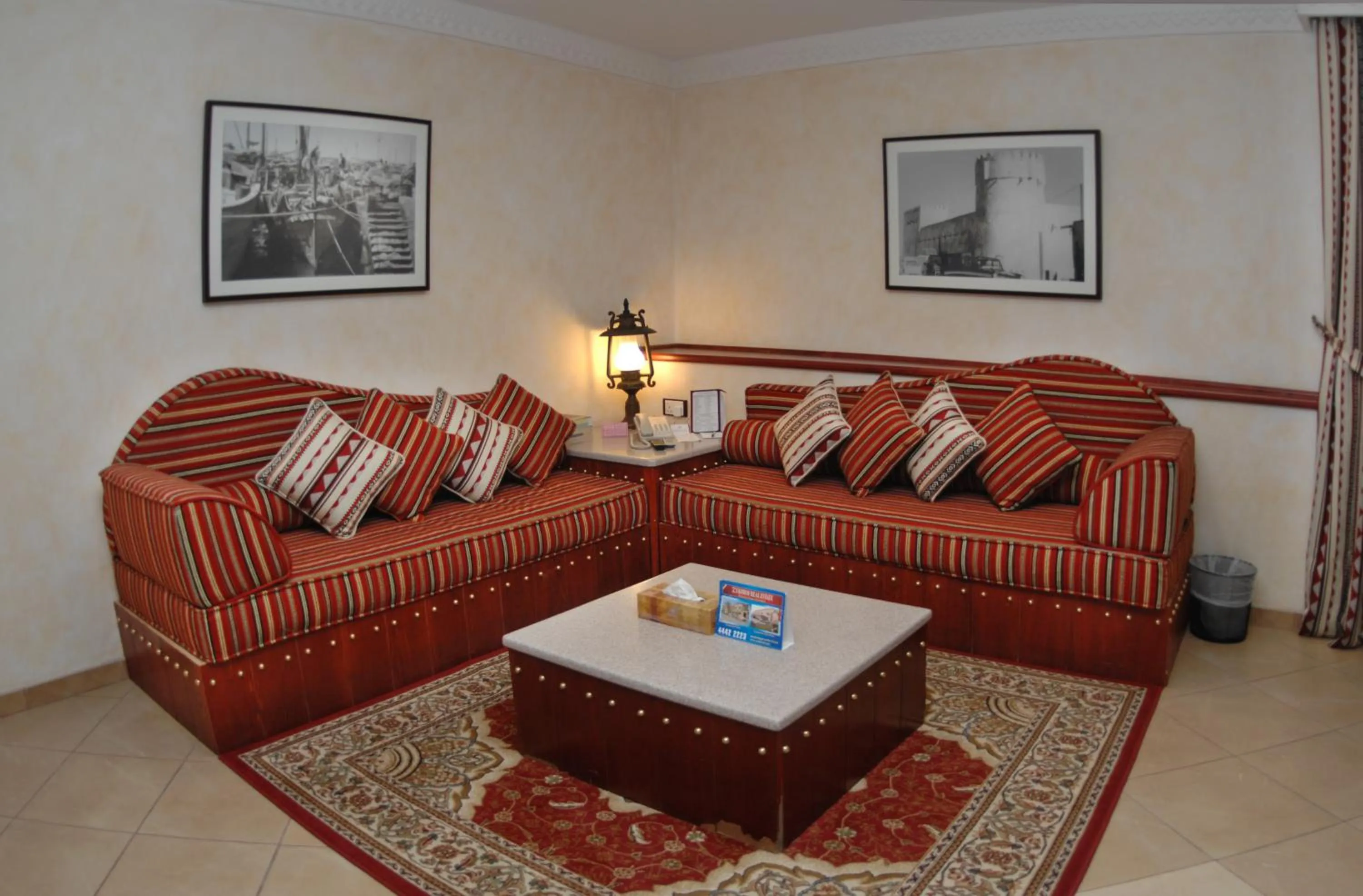 Living room in Al Liwan Suites