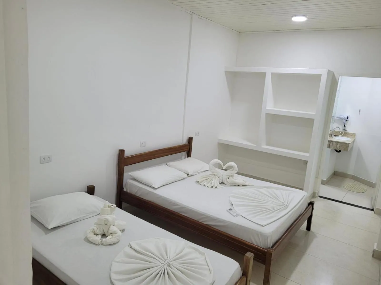 Bed in Hotel Fazenda Pintado na Brasa