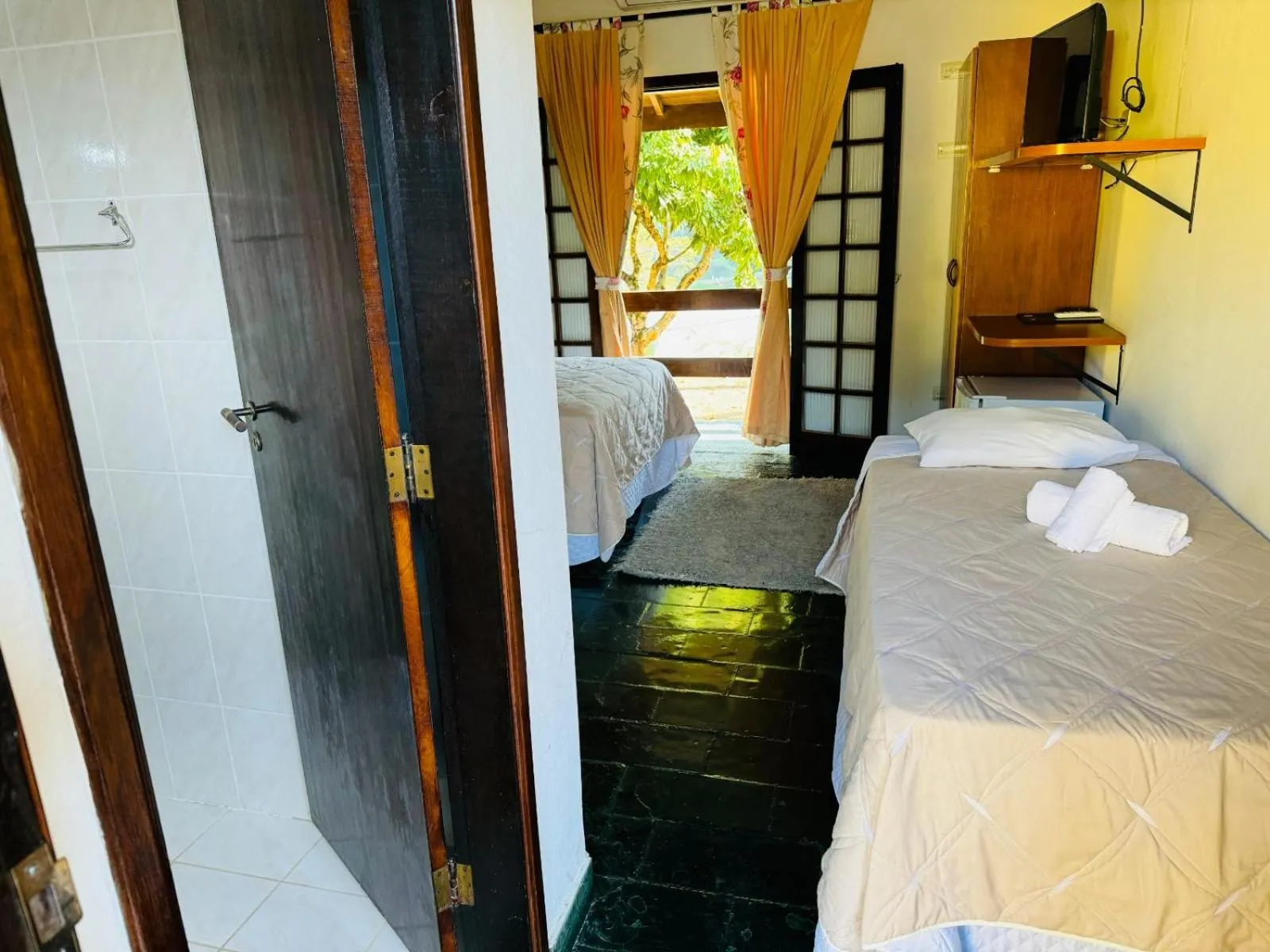 Bed in Hotel Fazenda Pintado na Brasa