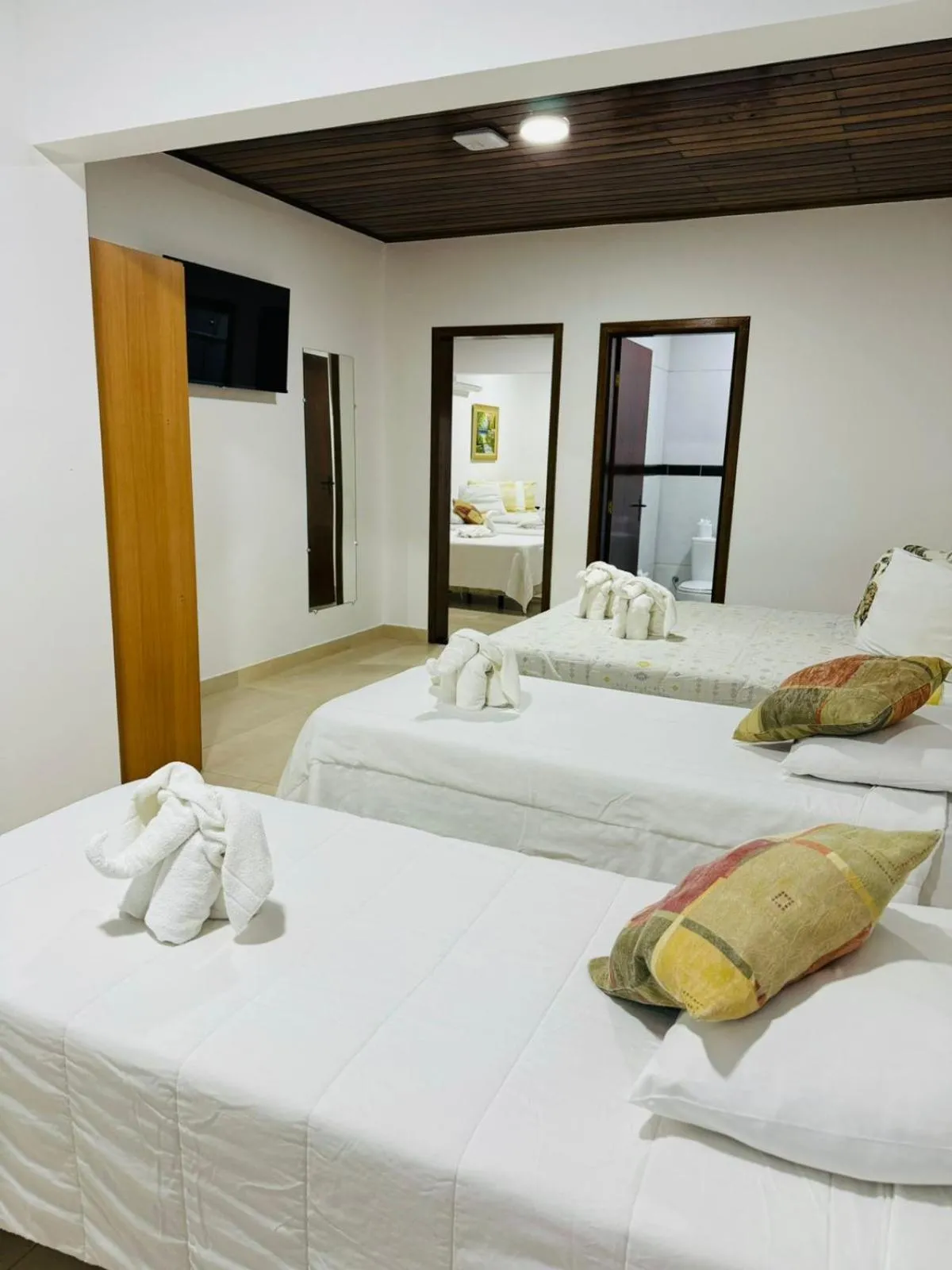 Bed in Hotel Fazenda Pintado na Brasa