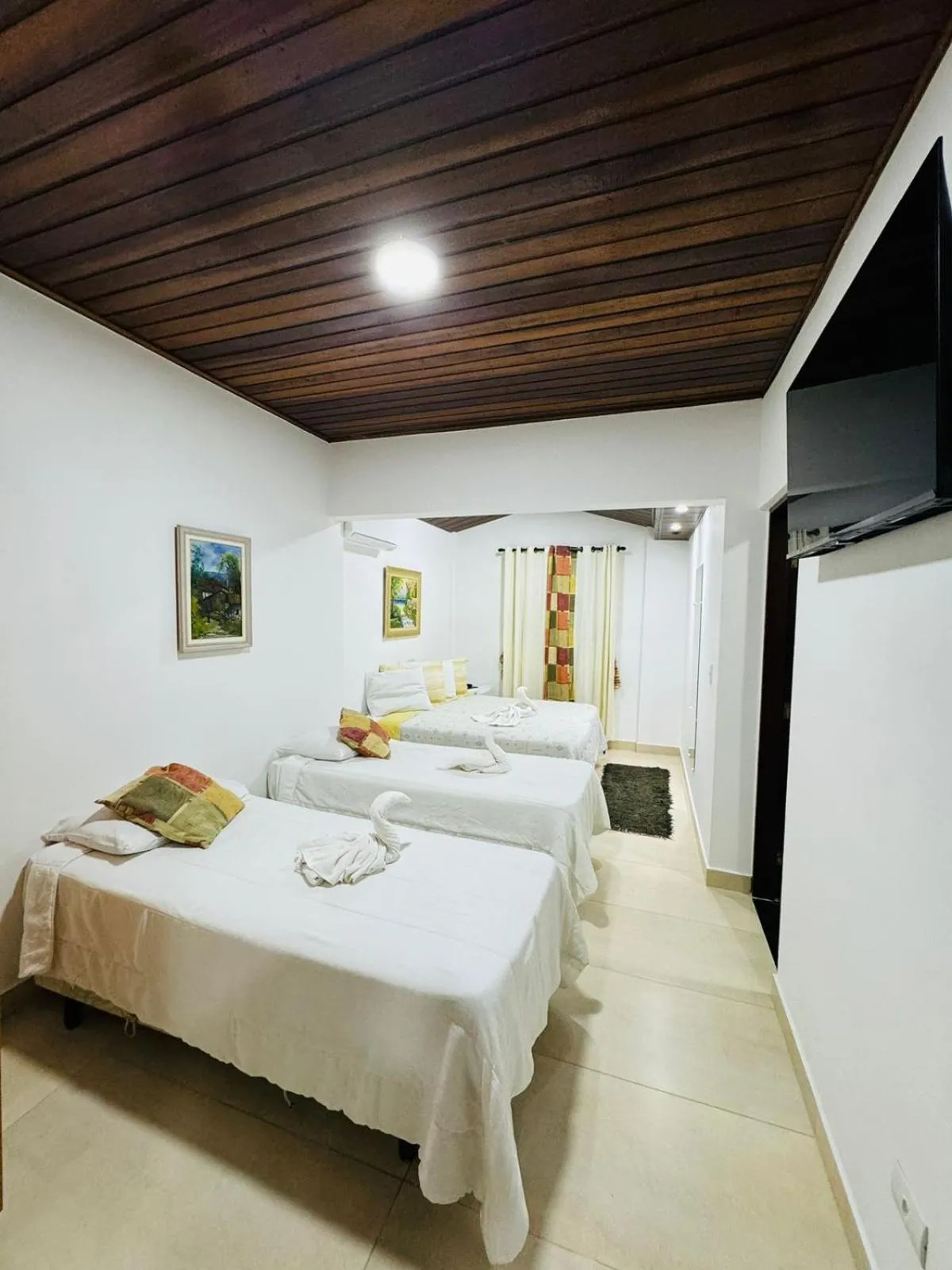 Bed in Hotel Fazenda Pintado na Brasa