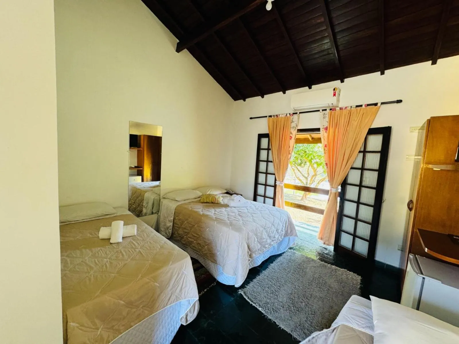 Bed in Hotel Fazenda Pintado na Brasa