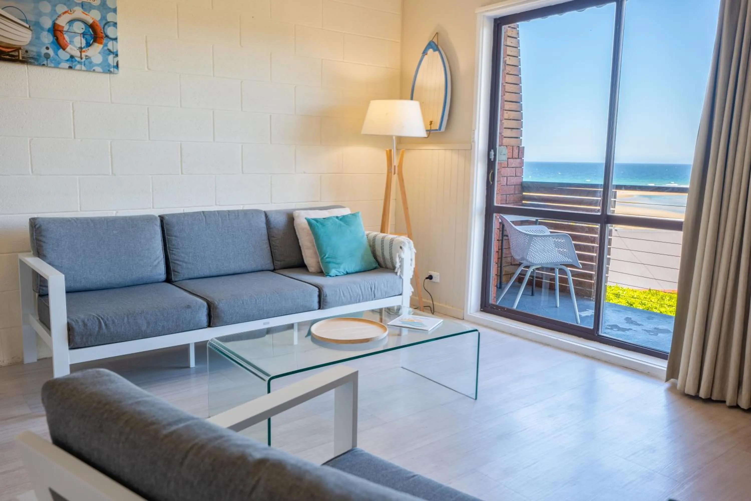 Seating area in Blue Seas Holiday Villas