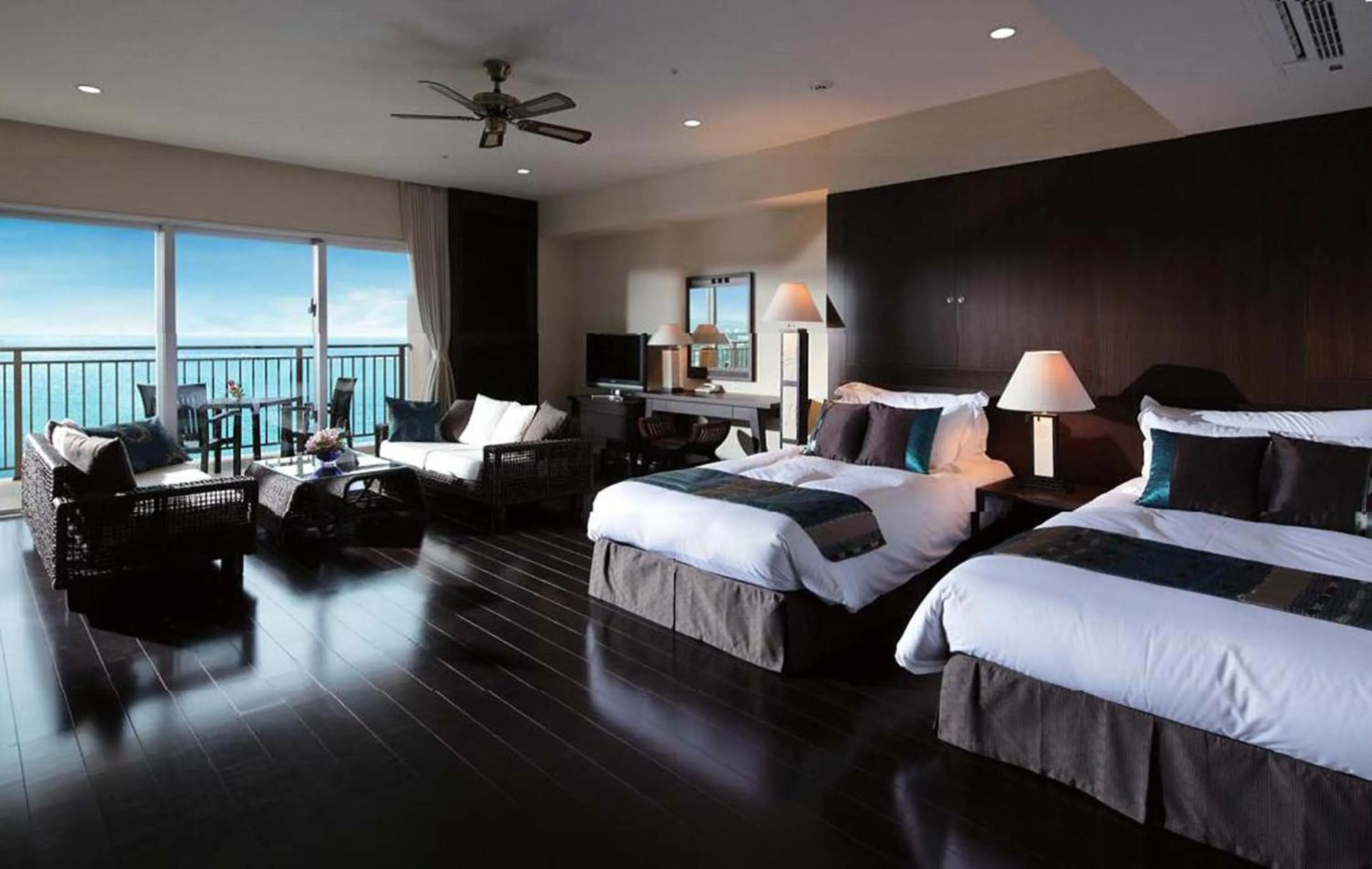 Photo of the whole room, Bed in Kafuu Resort Fuchaku Condo Hotel